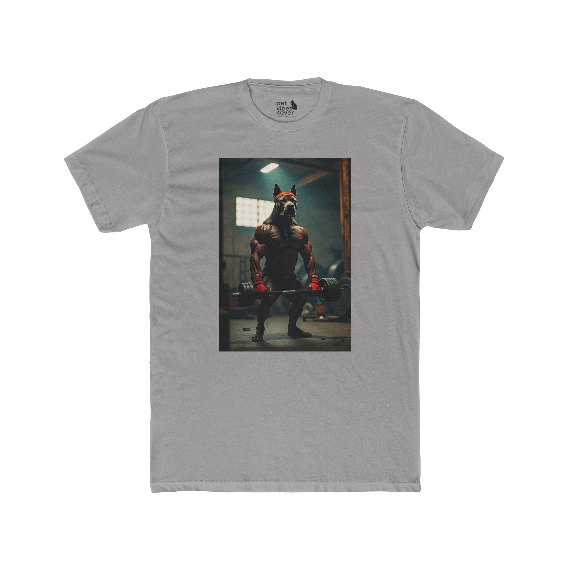 Muscle Theme Unisex Cotton Crew Tee - Fitness, Gym Shirt, Workout Apparel, Gift for Him, Motivational Wear