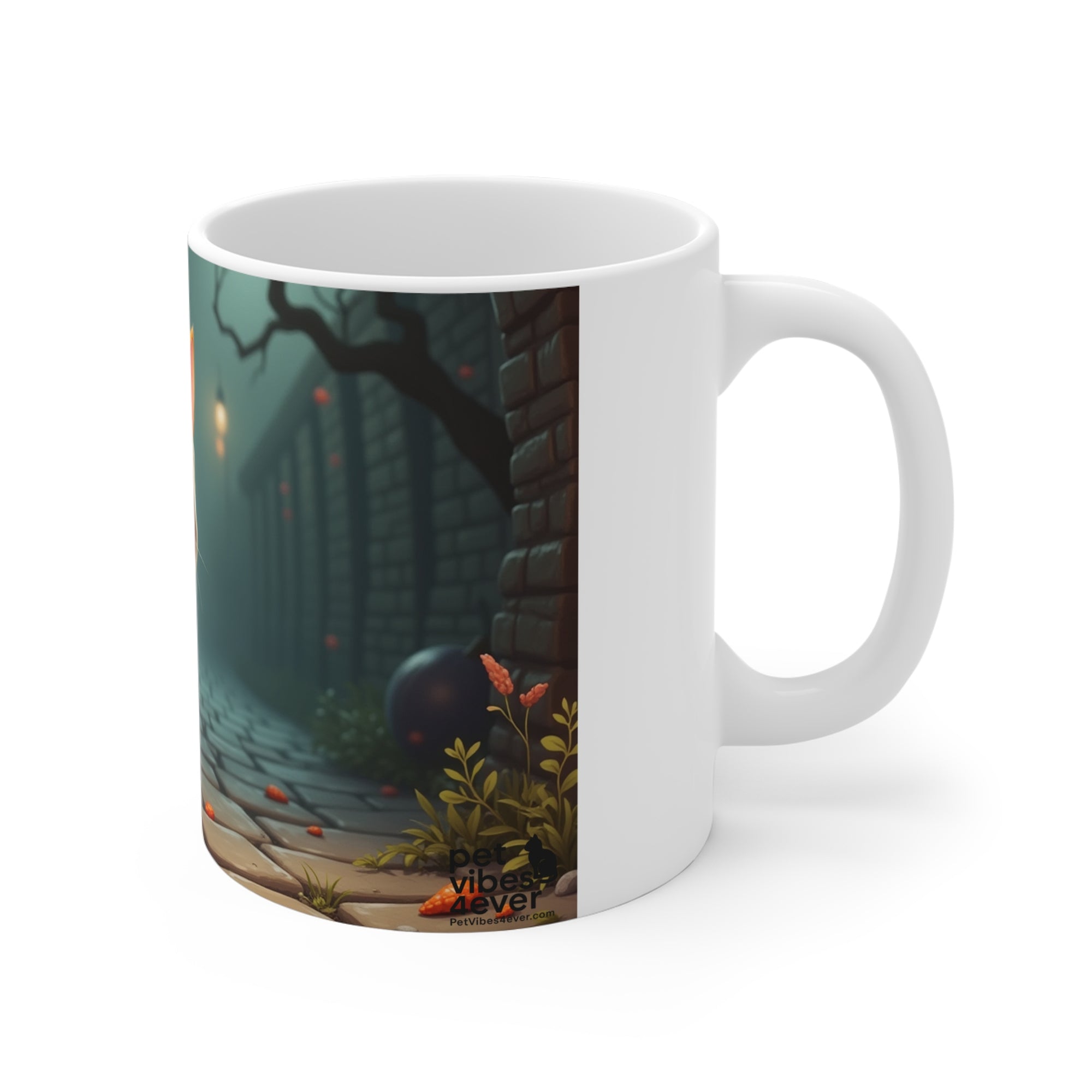 Halloween Cat Mug, Cute Cat Coffee Cup, Fall Decor, Spooky Gift, Cozy Homeware