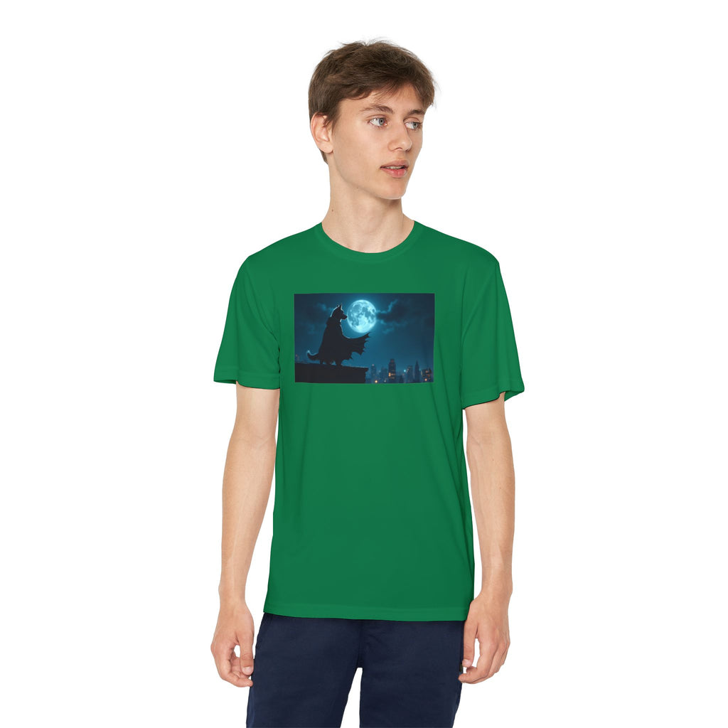 Youth Competitor Tee with Bold Eclipse Design, Perfect for Sports Events, Birthdays, Fun Outings, Team Spirit, Unique Gift Idea