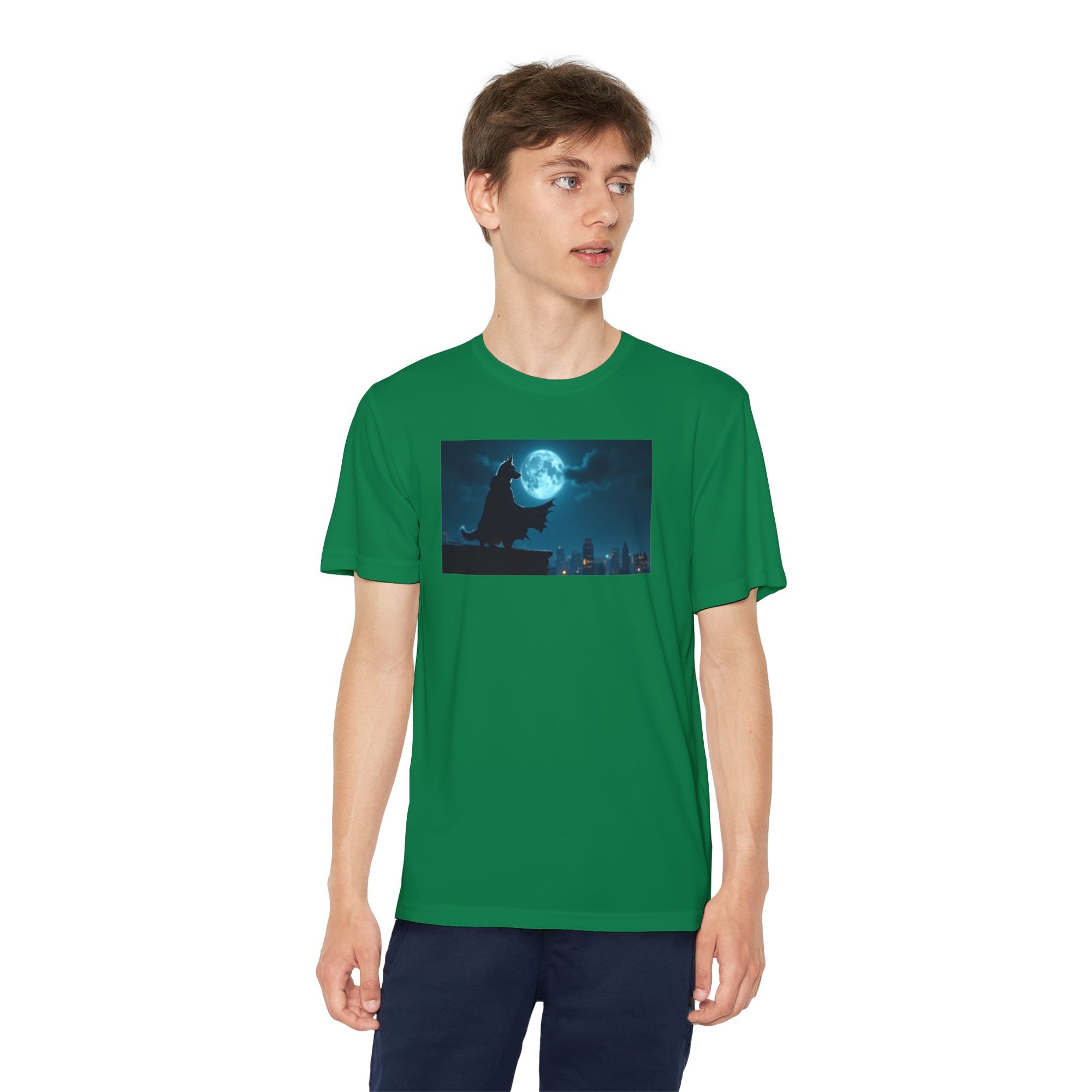 Youth Competitor Tee with Bold Eclipse Design, Perfect for Sports Events, Birthdays, Fun Outings, Team Spirit, Unique Gift Idea