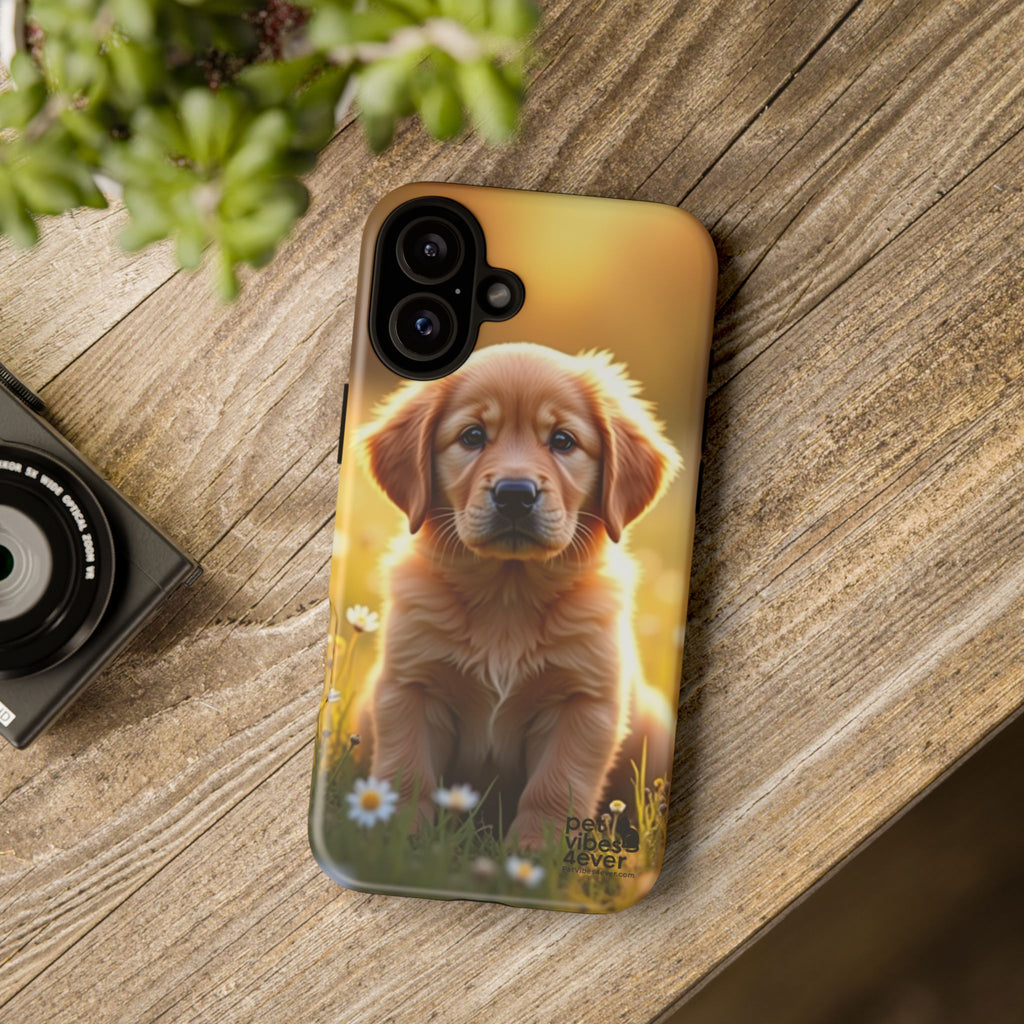 Golden Retriever Phone Case, Cute Dog Phone Cover, Pet Lover Gift, Tough Phone Cases, Puppy Design Mobile Protector
