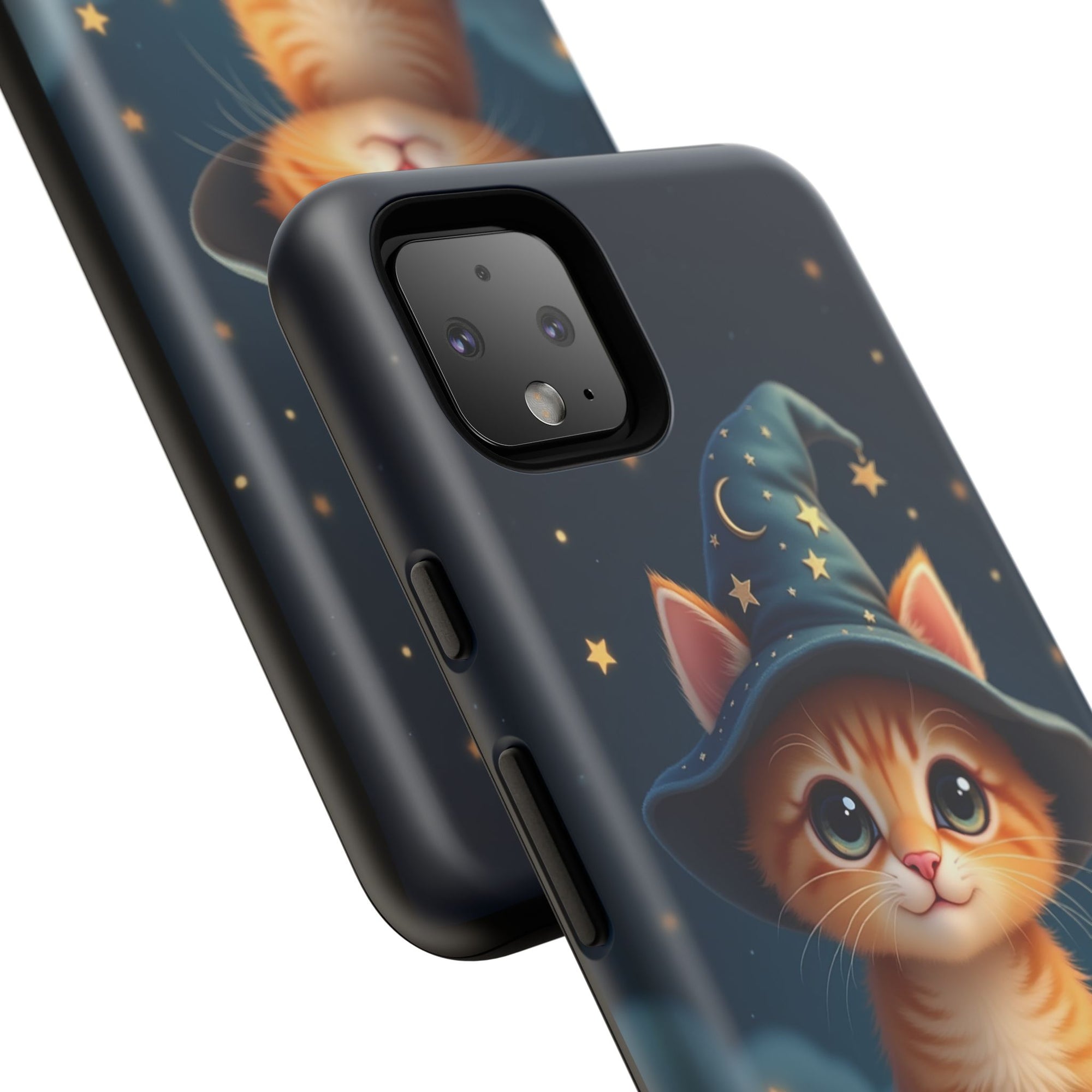 Cat-Themed Phone Case, Cute Cat Case, Pet Lover Gift, Kawaii Phone Accessory, Celestial Cat Design, Stylish Gadget Protector