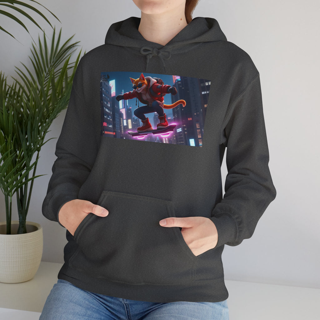 Urban Jungle Unisex Hoodie - Retro Neon Design, Streetwear Sweatshirt, Perfect for Teens, Gift for Video Game Lovers, Cozy Layering