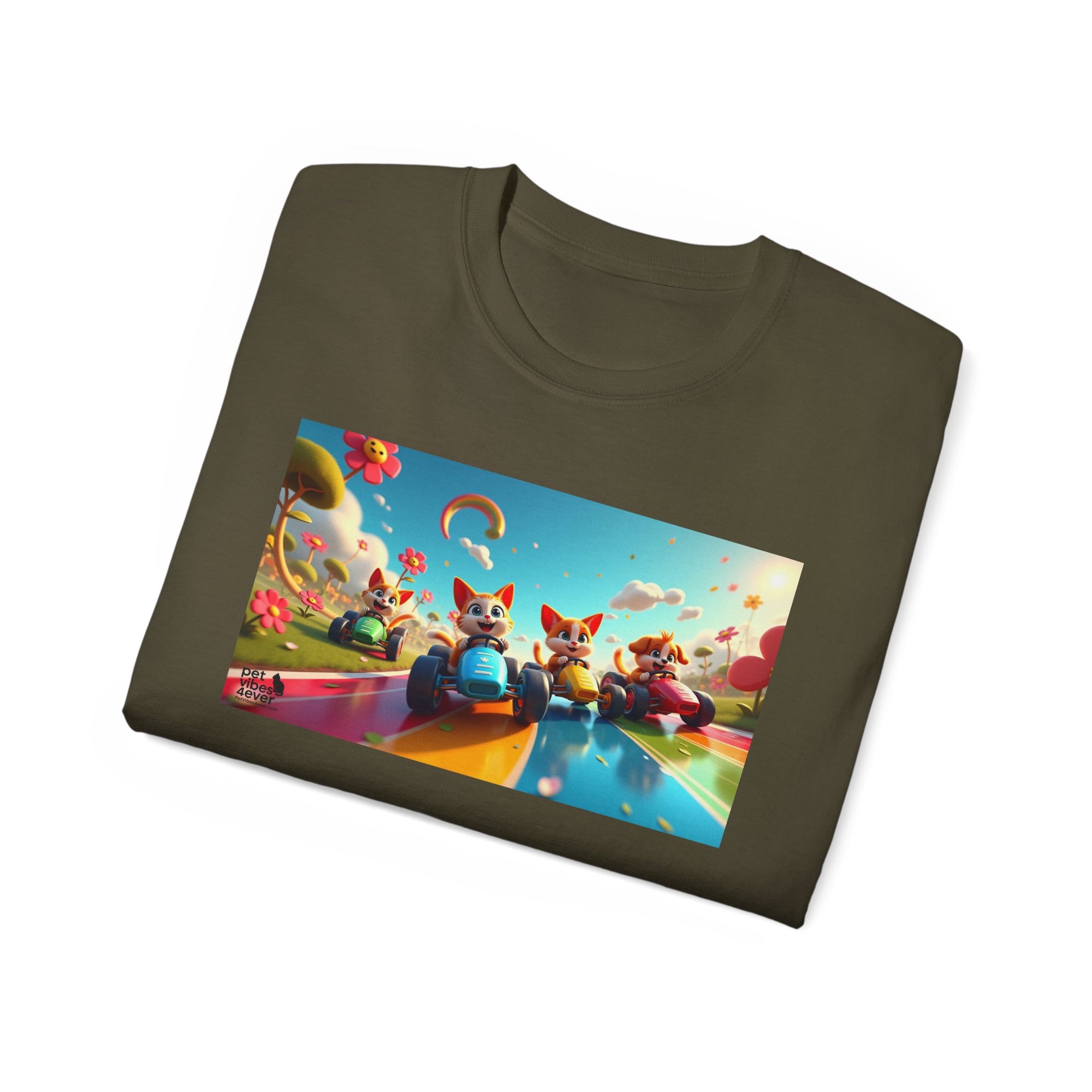 Colorful Fantasy Art Tee, Unisex Tee, Graphic T-Shirt, Fun Gift, Casual Wear, Summer Style, Festival Fashion