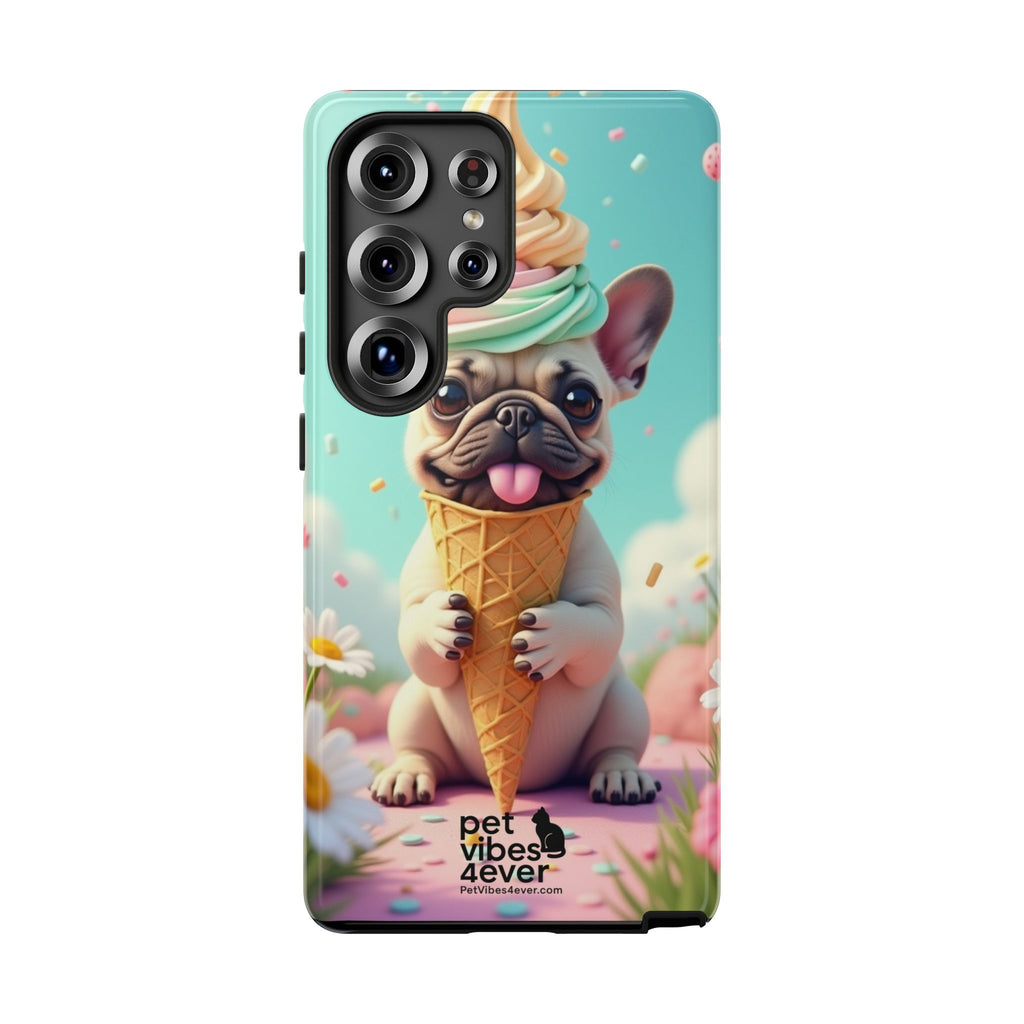Cute Dog Phone Case, Pet Lover Gift, Tough iPhone/Android Cover, Dog Art, Fun Phone Accessory