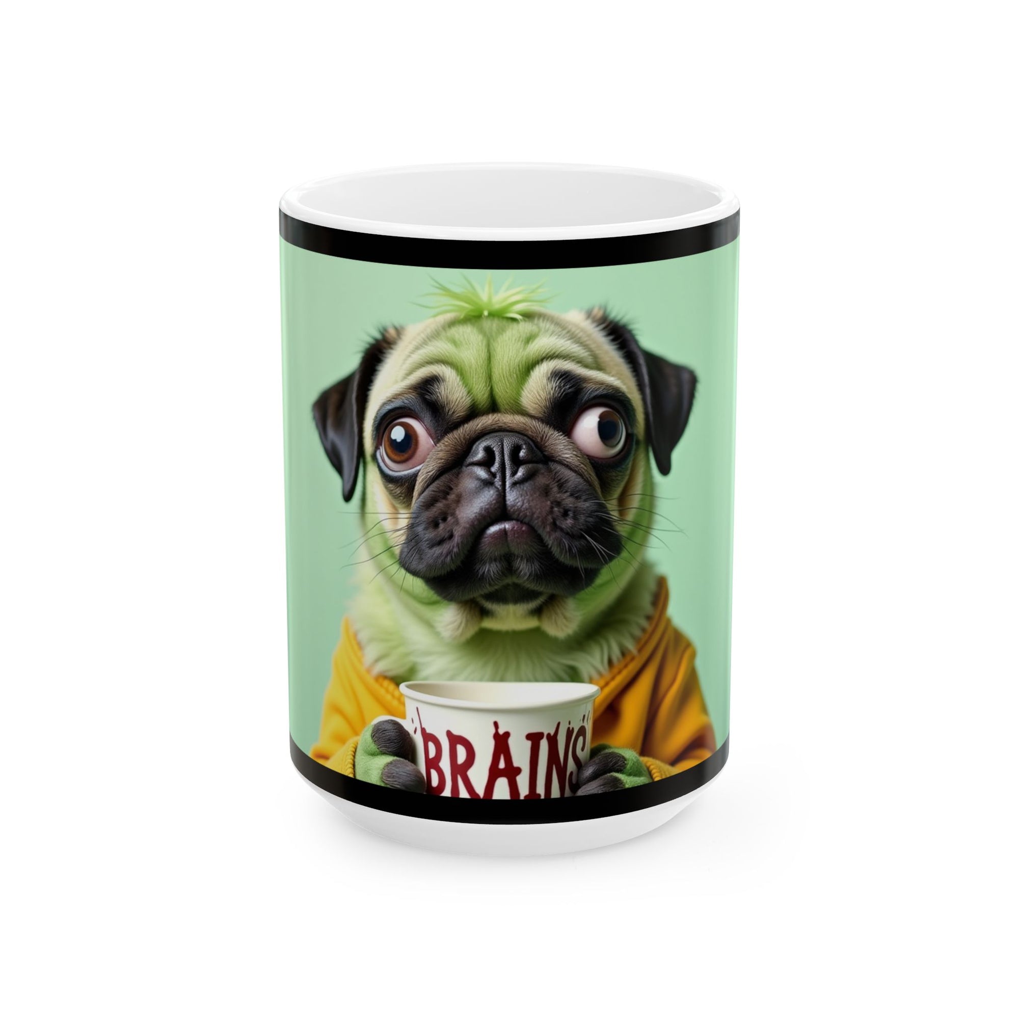 Funny Pug Ceramic Mug - Dog Lover Gift, Cute Animal Cup, Unique Kitchen Decor, Pet Owner Present, Quirky Coffee Mug, Fun Mug for Friends