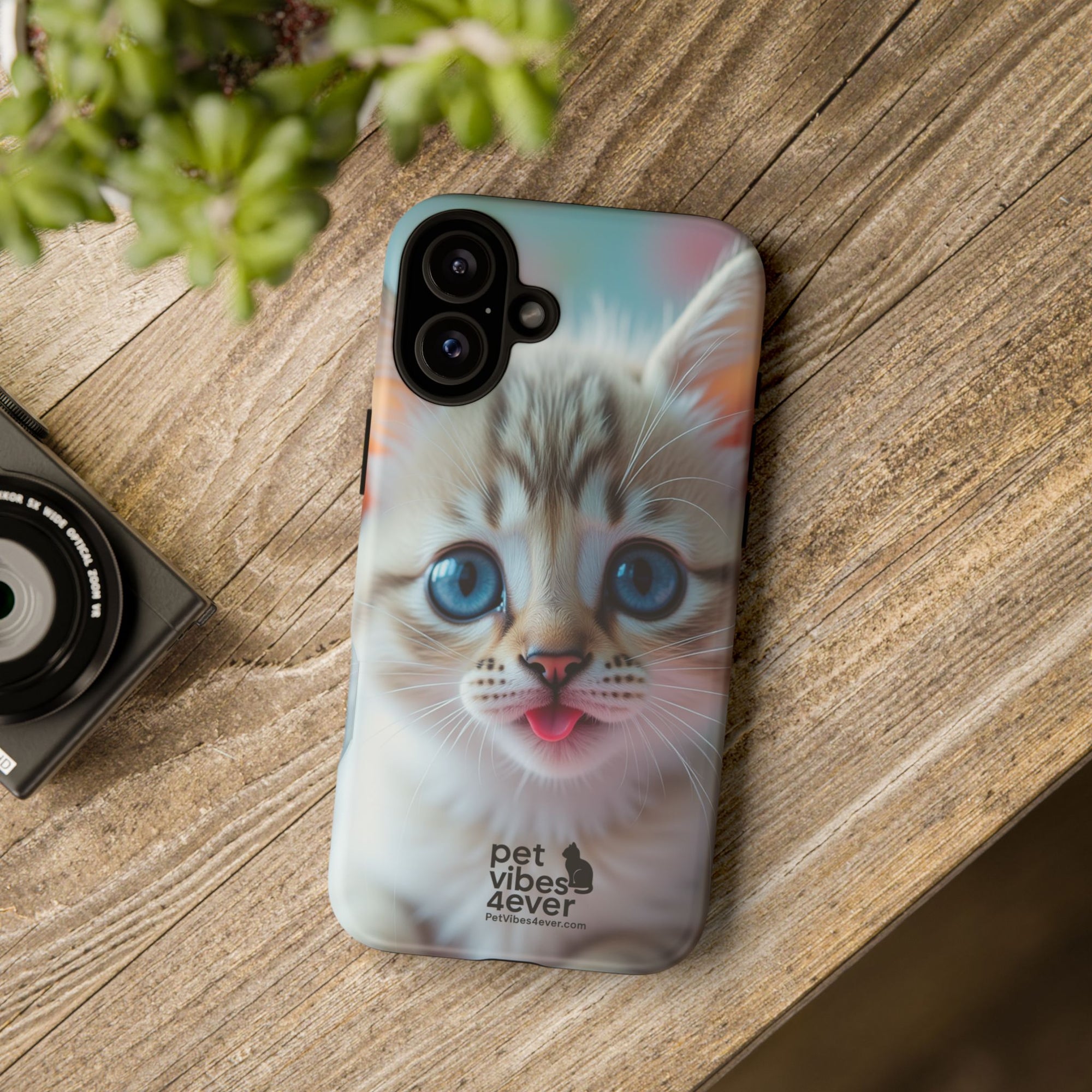 Cute Cat Phone Case, Pet Lover Gift, Unique Phone Cover, Animal Design Accessory, Fun Pet Vibes, Kitty Protection Shell
