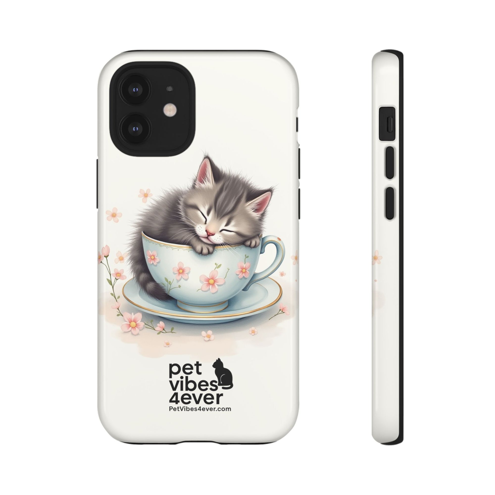 Cute Cat Phone Case - Tough Cases for Animal Lovers, Pet Gifts, Phone Accessories, Kitten Merchandise, Cute Cat Decor