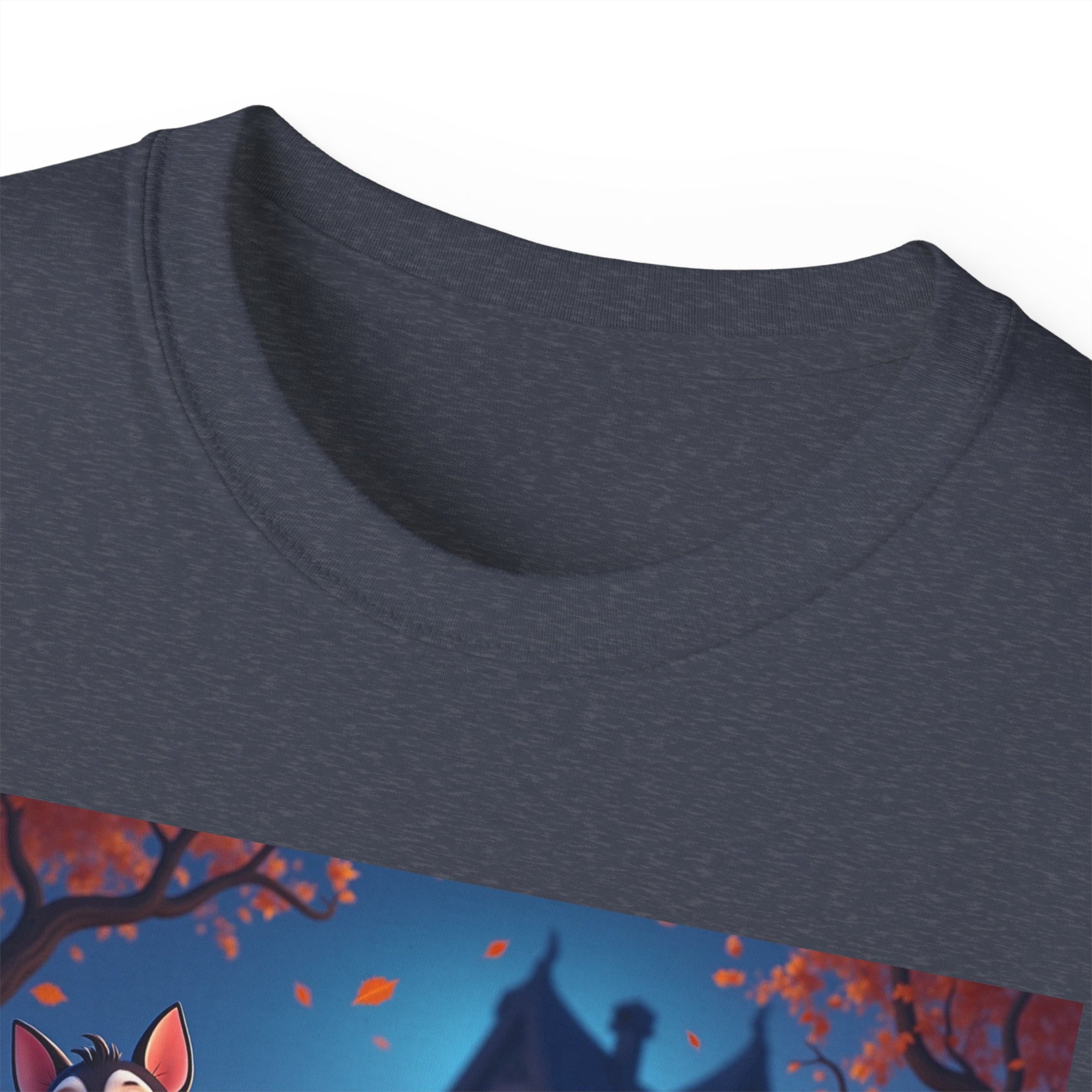 Whimsical Halloween Animal Tee, Unisex Cotton Shirt, Cute Graphic Tee, Fall Festival Apparel, Spooky Season Gift