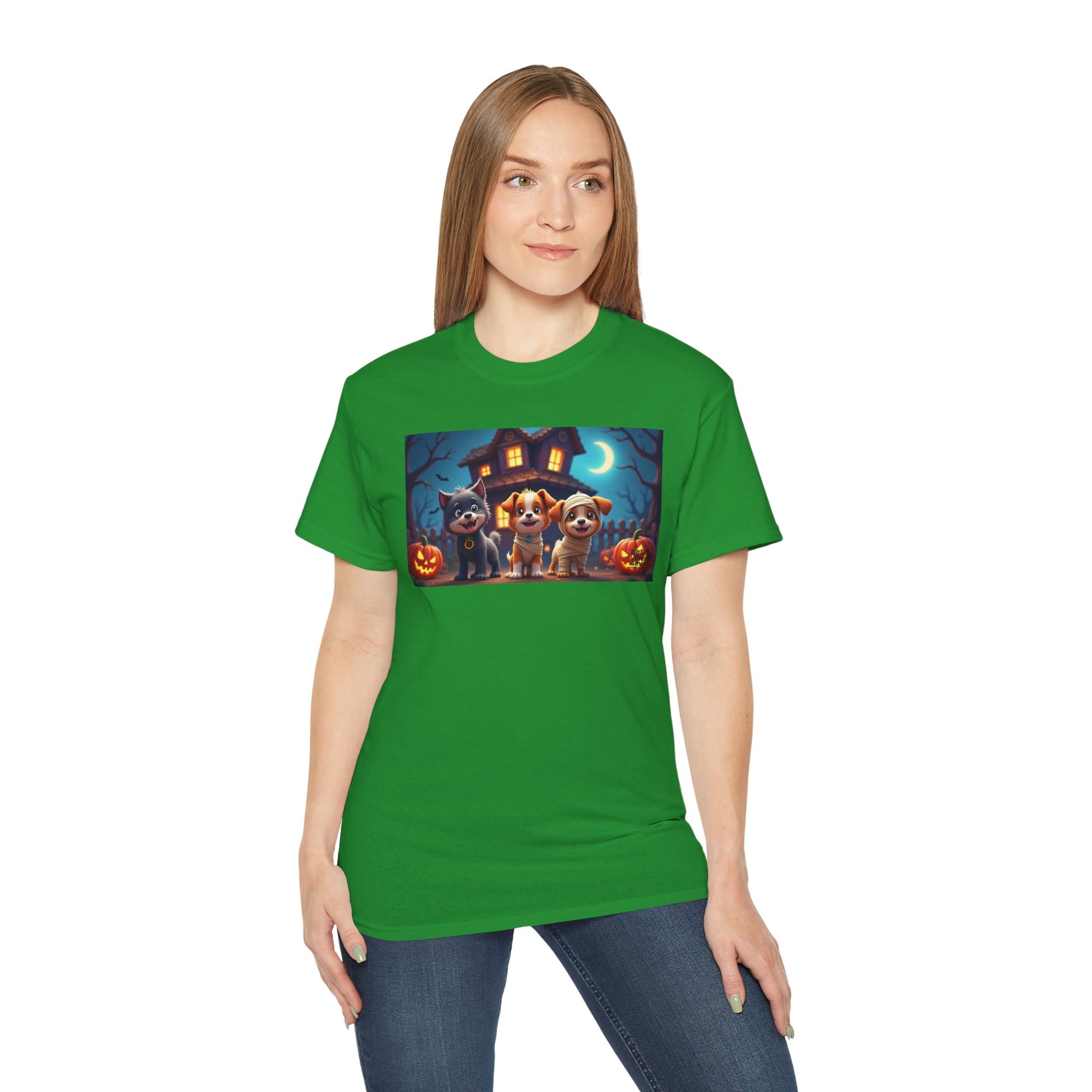 Halloween Pet Tee, Unisex Ultra Cotton T-Shirt, Cute Dog T-Shirt, Pet Lovers Gift, Halloween Costume Top