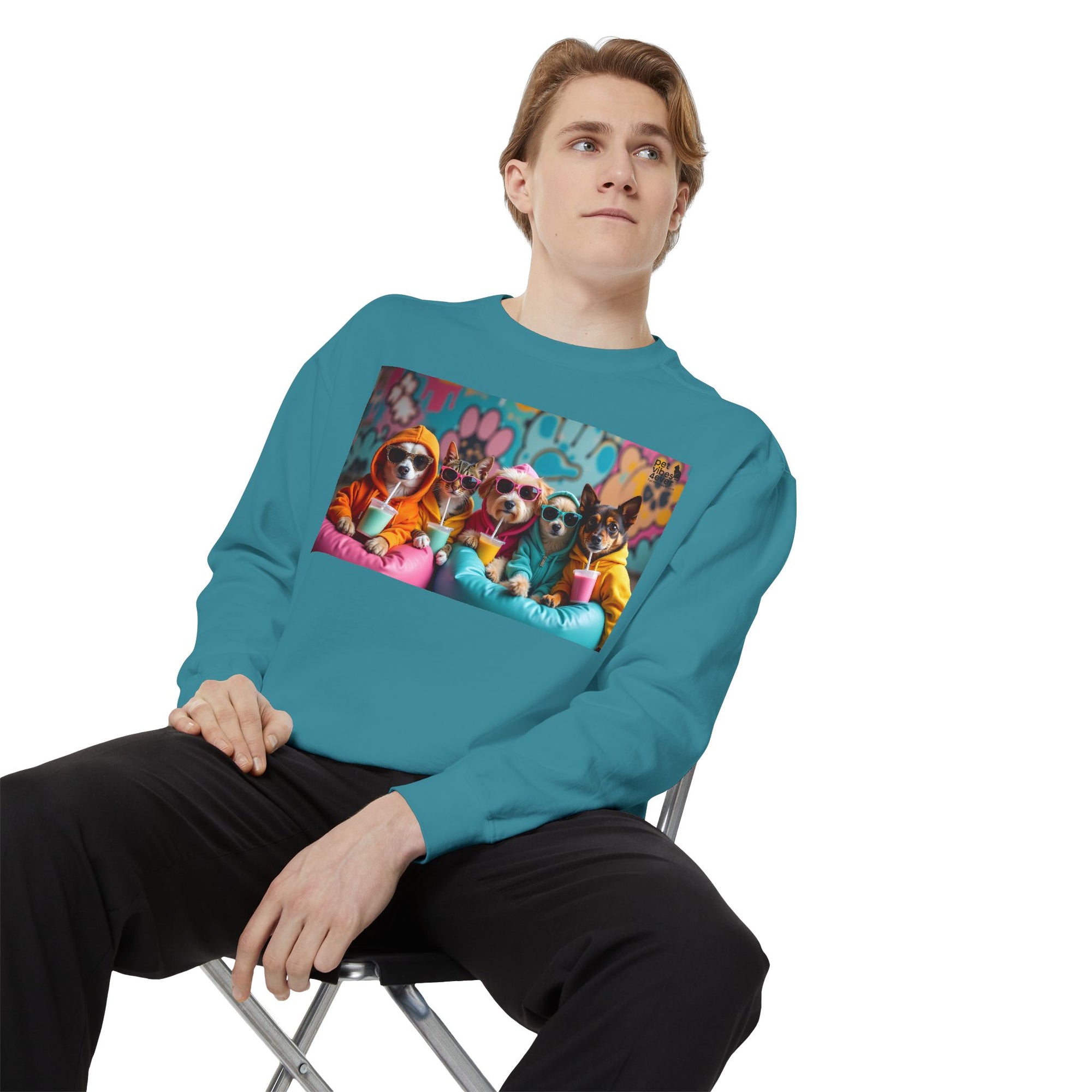 Colorful Dog Lovers Unisex Sweatshirt, Cozy Apparel for Pet Owners, Gift for Dog Lovers, Cute Animal Sweatshirt, Fun Casual Wear