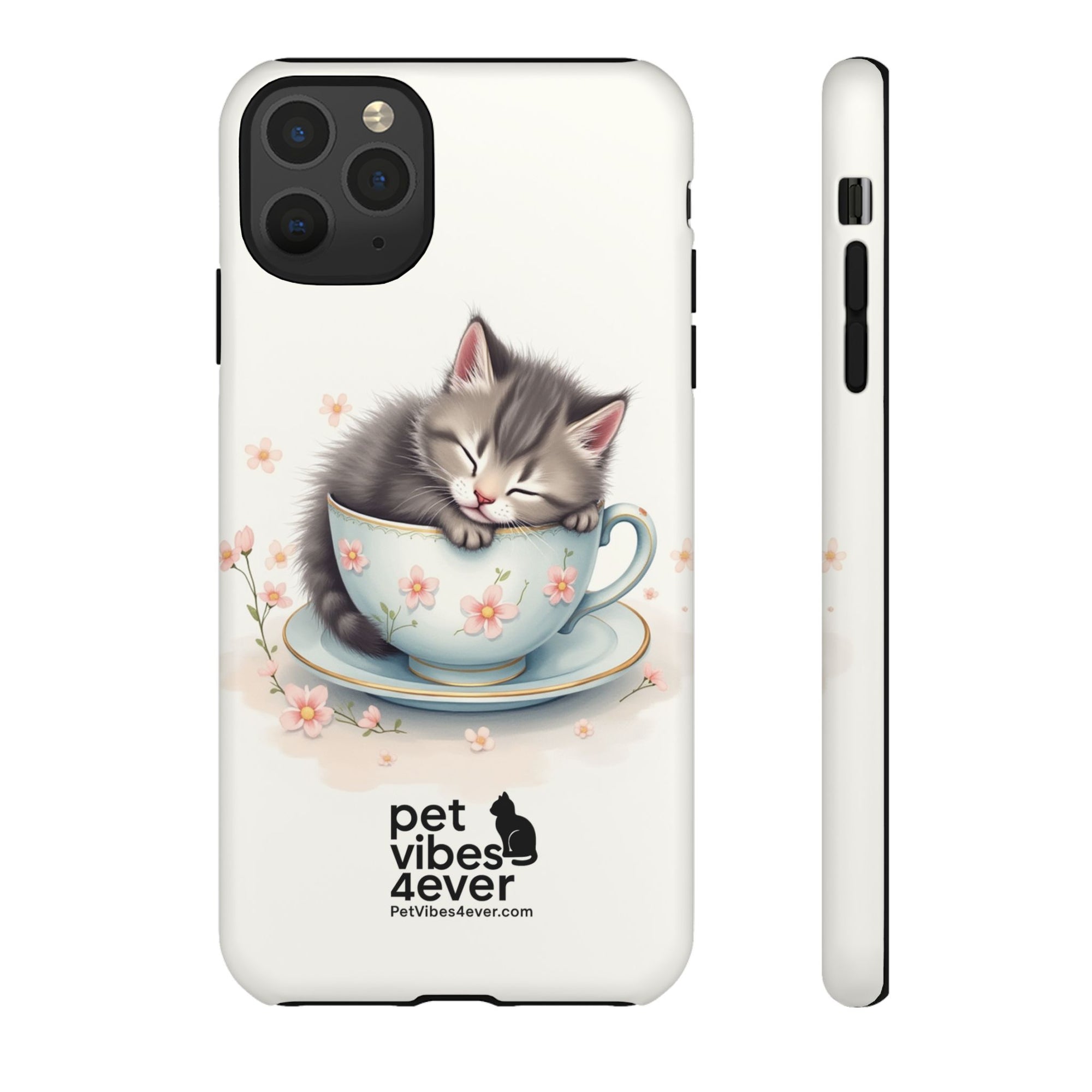 Cute Cat Phone Case - Tough Cases for Animal Lovers, Pet Gifts, Phone Accessories, Kitten Merchandise, Cute Cat Decor