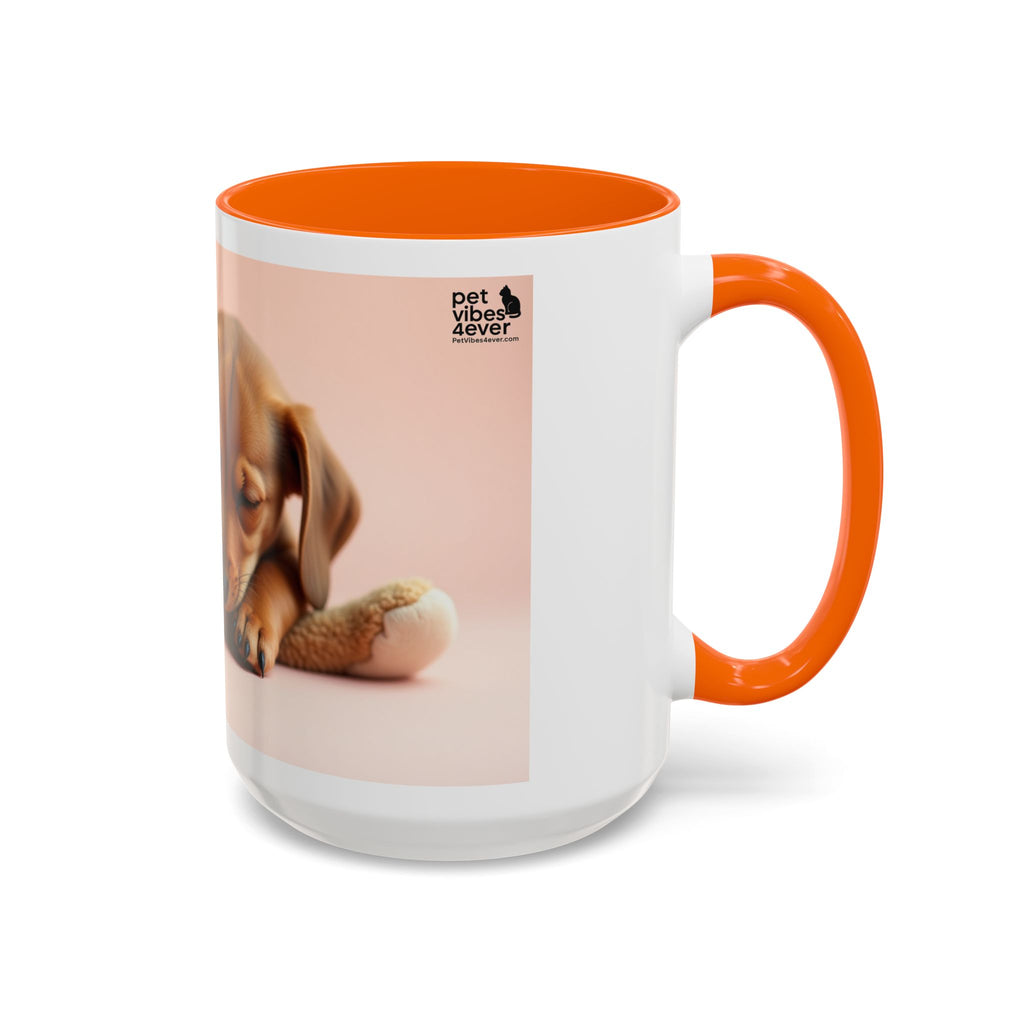 Cute Dog and Toy Accent Coffee Mug - Perfect for Pet Lovers, Gift for Animal Enthusiasts, Adorable Mug for Home and Office