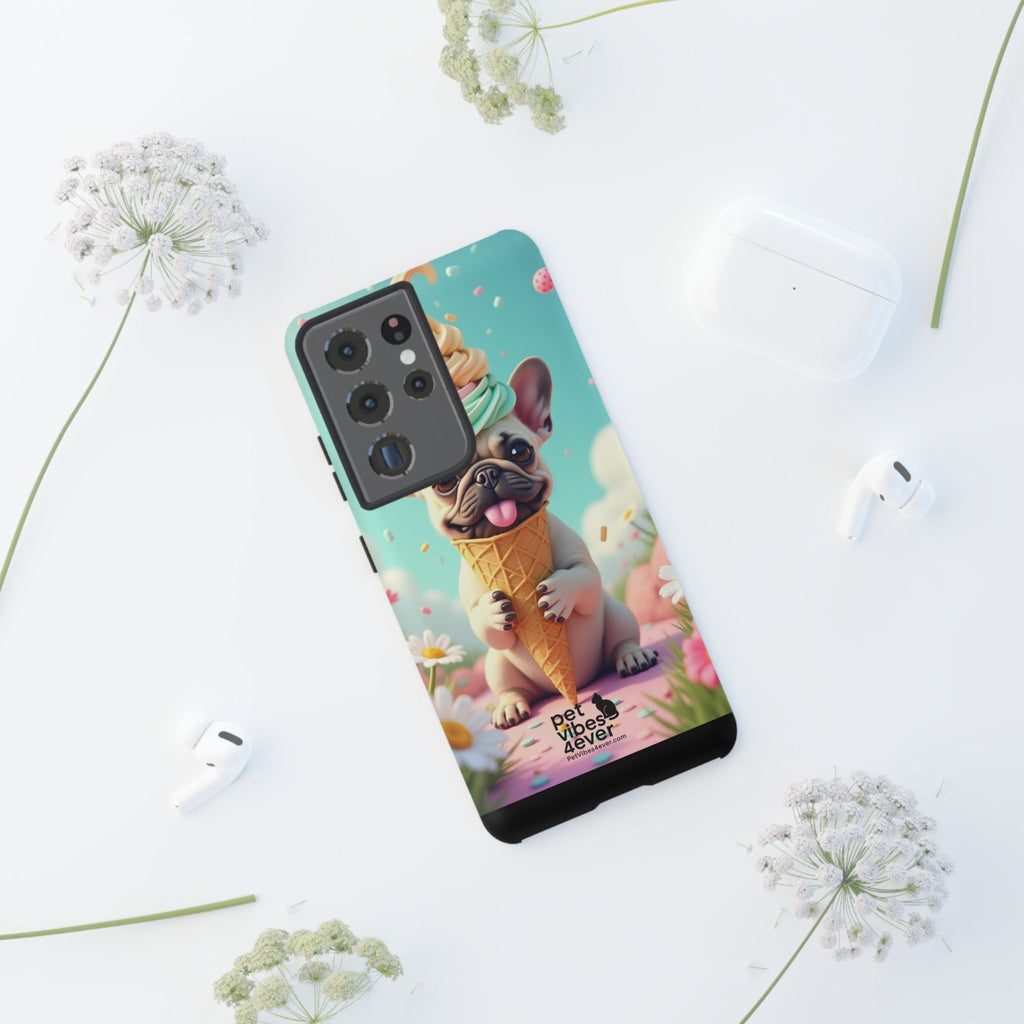Cute Dog Phone Case, Pet Lover Gift, Tough iPhone/Android Cover, Dog Art, Fun Phone Accessory