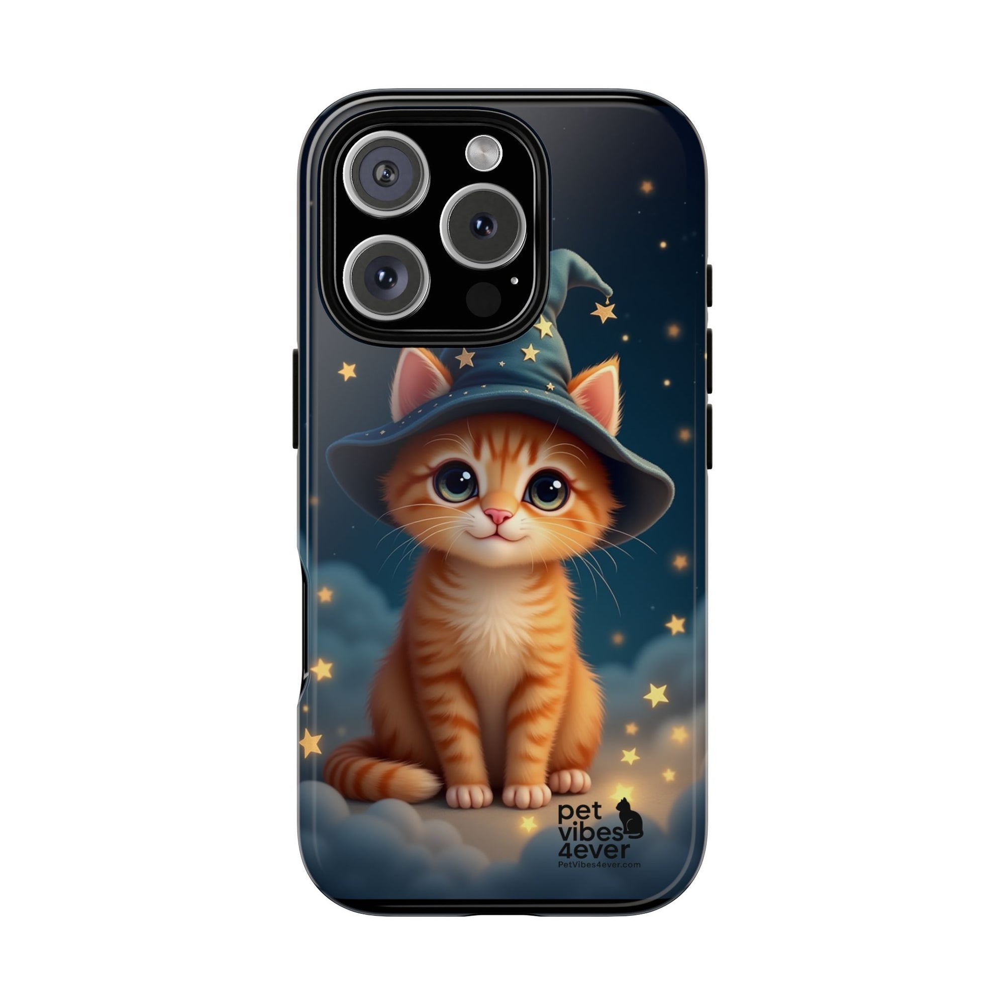 Cat-Themed Phone Case, Cute Cat Case, Pet Lover Gift, Kawaii Phone Accessory, Celestial Cat Design, Stylish Gadget Protector