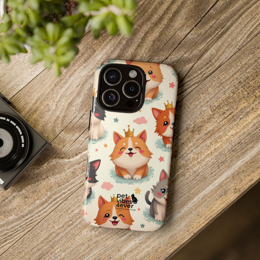 Cute Pet Phone Case, Dog Lover Accessory, Cat Phone Cover, Gift for Animal Lovers, Birthday Present, Pet Vibes Forever
