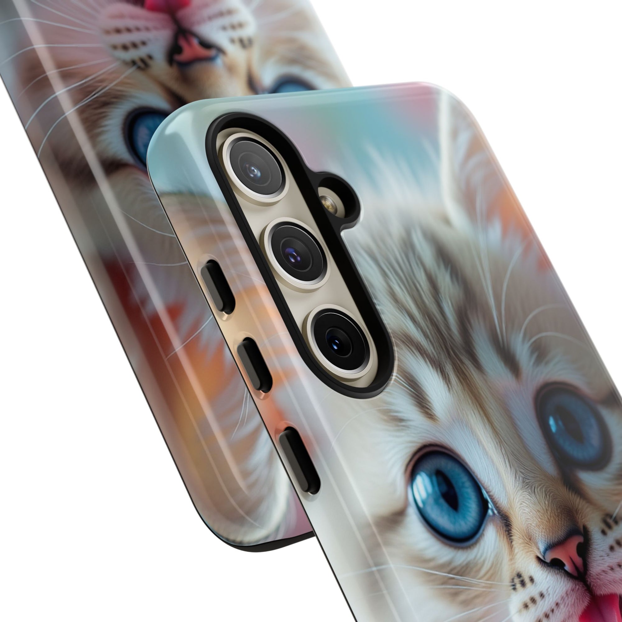 Cute Cat Phone Case with Pet Vibes, Perfect Gift for Cat Lovers, Fun Tech Accessories for Birthdays, Animal Lovers, Kawaii Style
