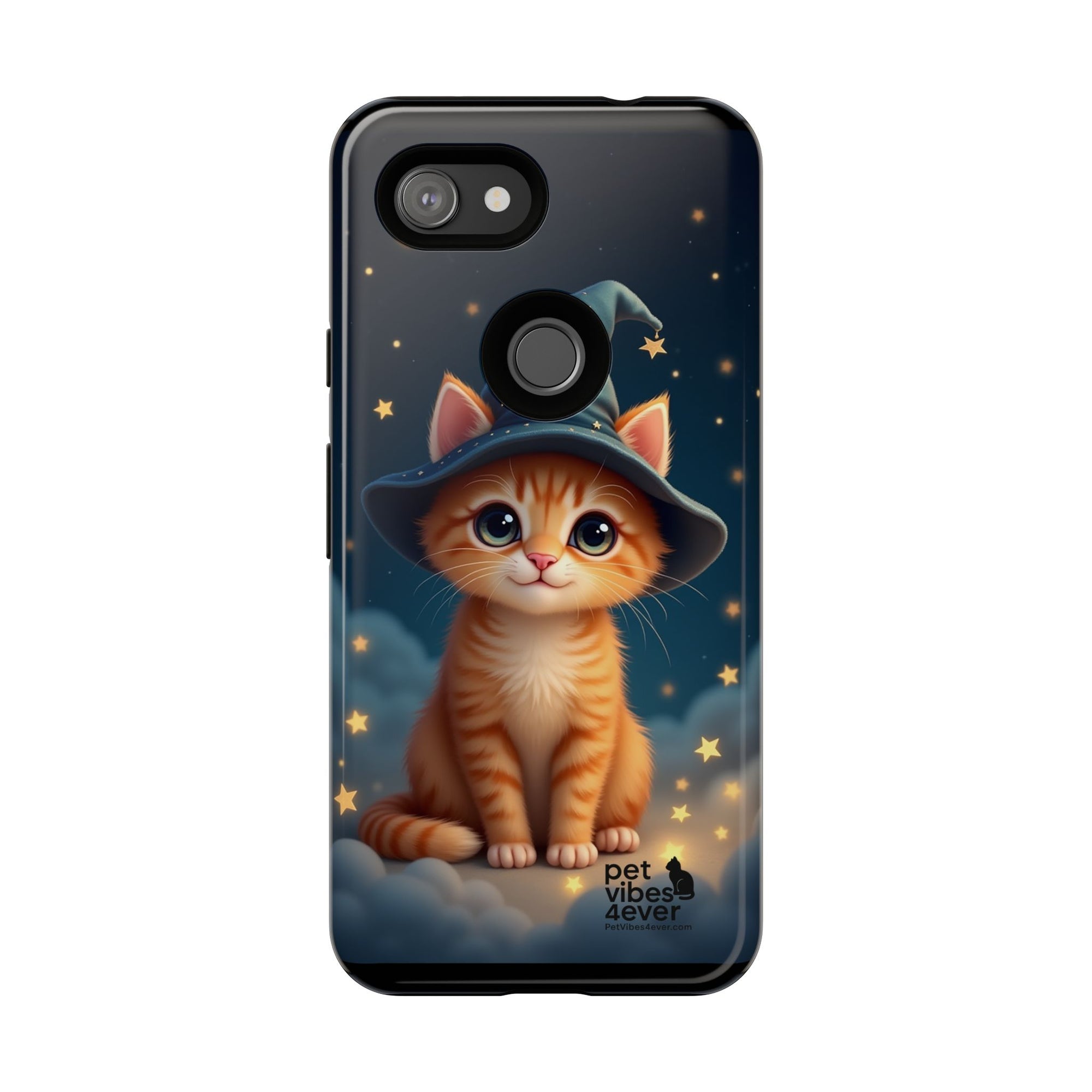 Cat-Themed Phone Case, Cute Cat Case, Pet Lover Gift, Kawaii Phone Accessory, Celestial Cat Design, Stylish Gadget Protector