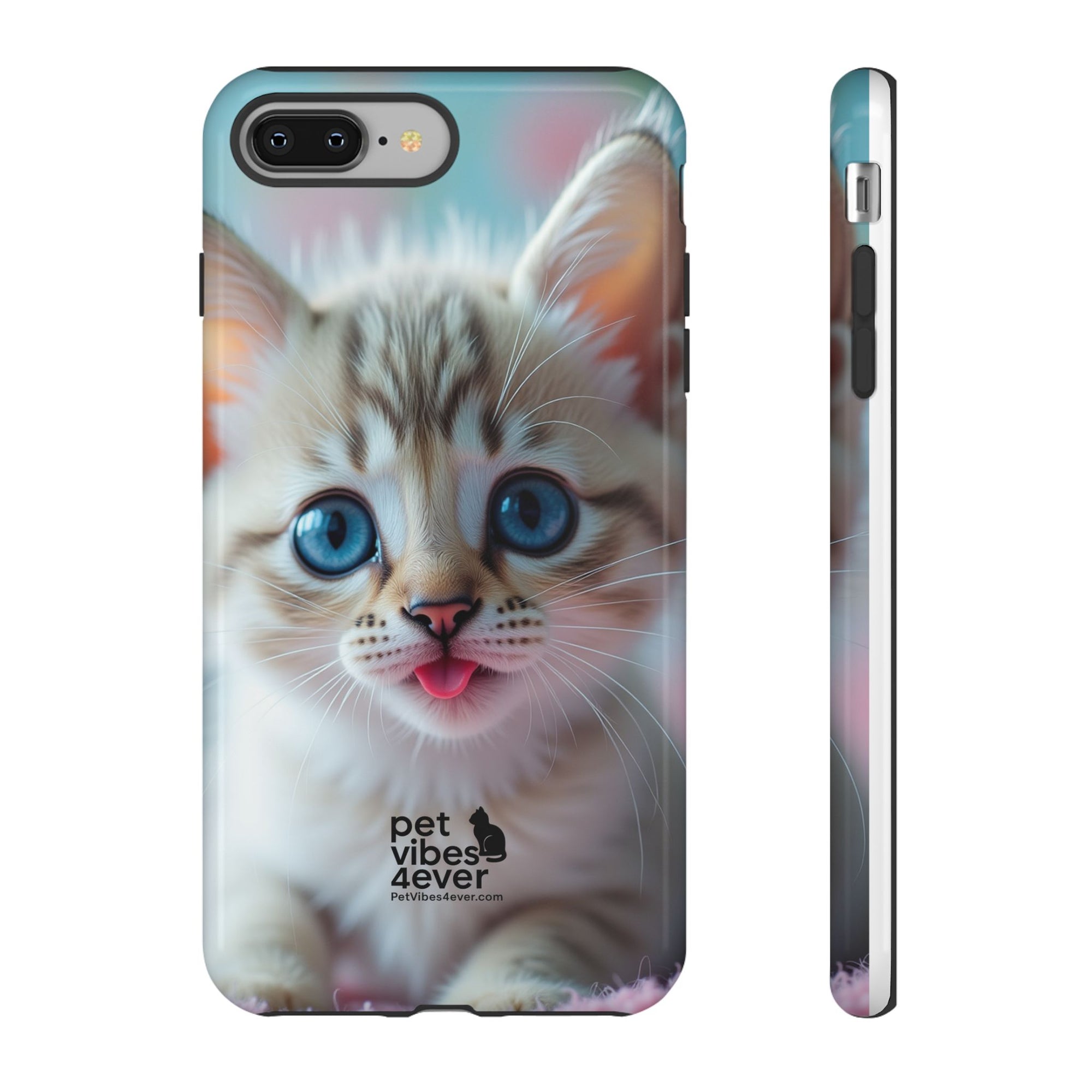 Cute Cat Phone Case, Pet Lover Gift, Unique Phone Cover, Animal Design Accessory, Fun Pet Vibes, Kitty Protection Shell