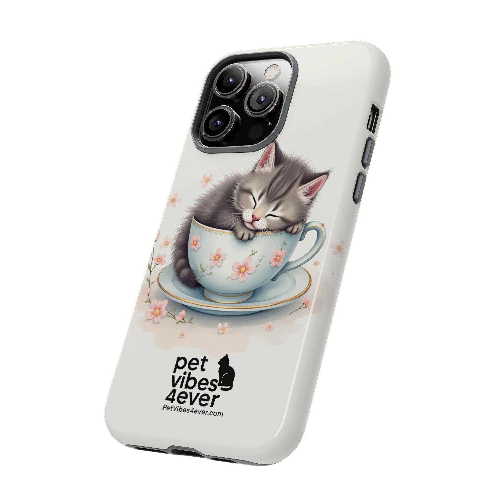 Cute Cat Phone Case - Tough Cases for Animal Lovers, Pet Gifts, Phone Accessories, Kitten Merchandise, Cute Cat Decor