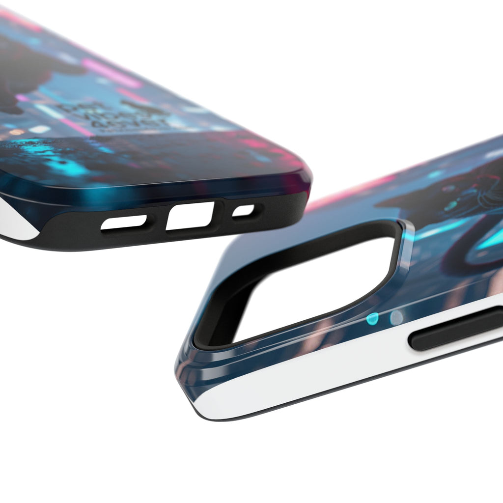 Cat-Themed Phone Case with Pet Vibes Design, Impact-Resistant Phone Case, Gift for Cat Lovers, Cute Pet Merchandise, Stylish Phone Accessory