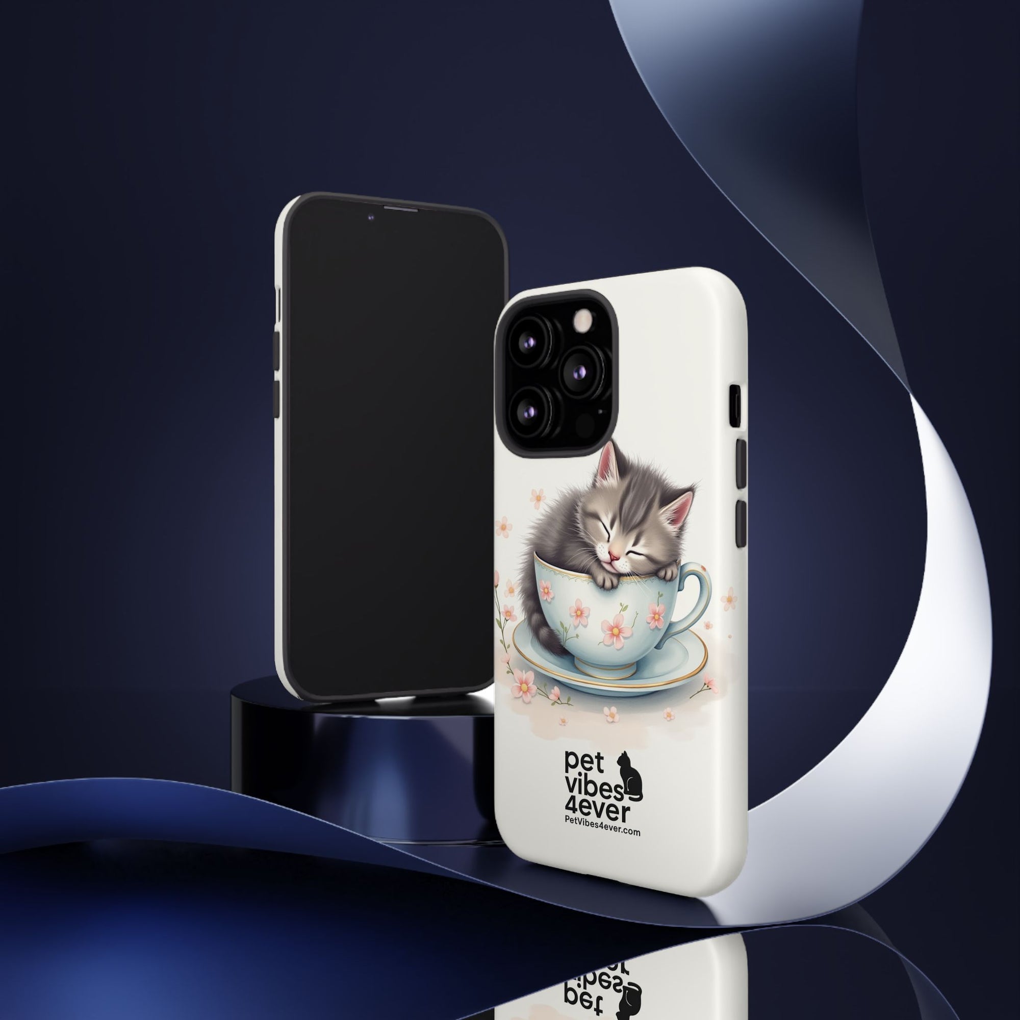 Cute Cat Phone Case - Tough Cases for Animal Lovers, Pet Gifts, Phone Accessories, Kitten Merchandise, Cute Cat Decor