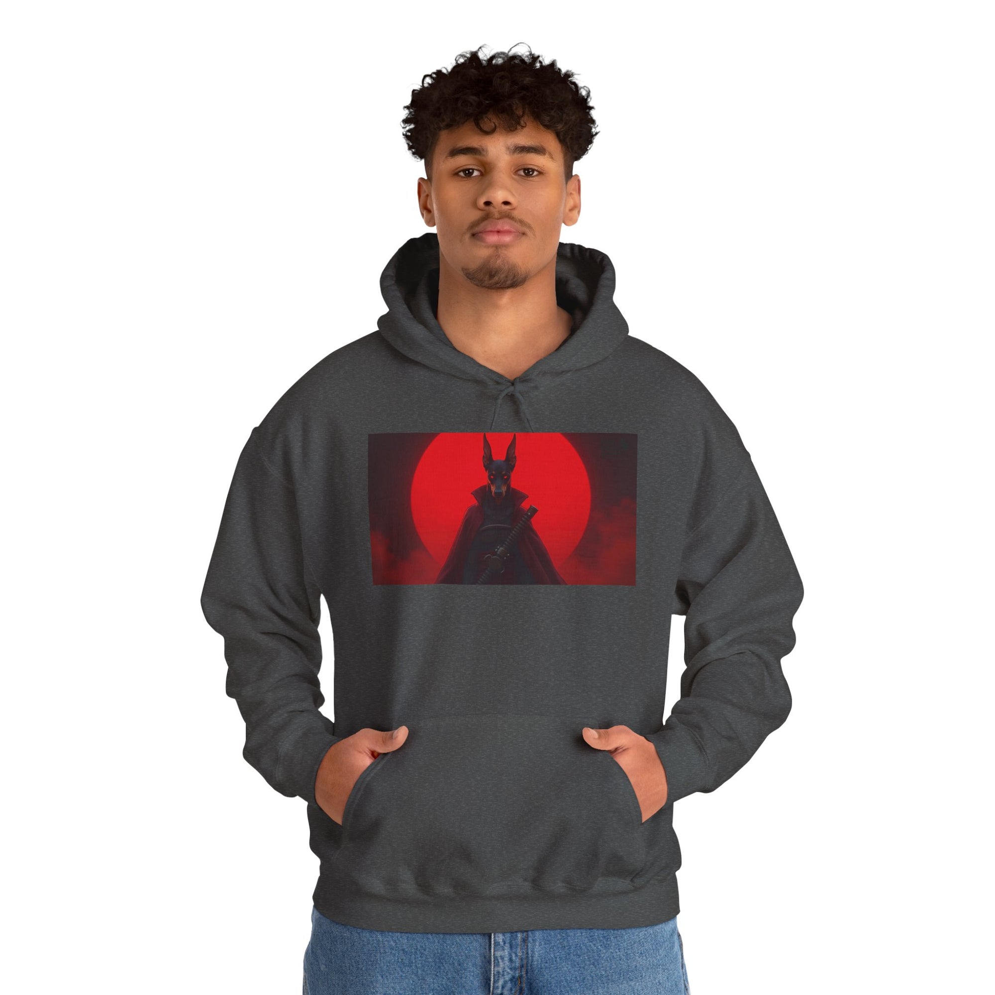 Red Sun Graphic Hoodie for Fans, Perfect for Cozy Days, Gifting, Festivals, and Casual Outings.