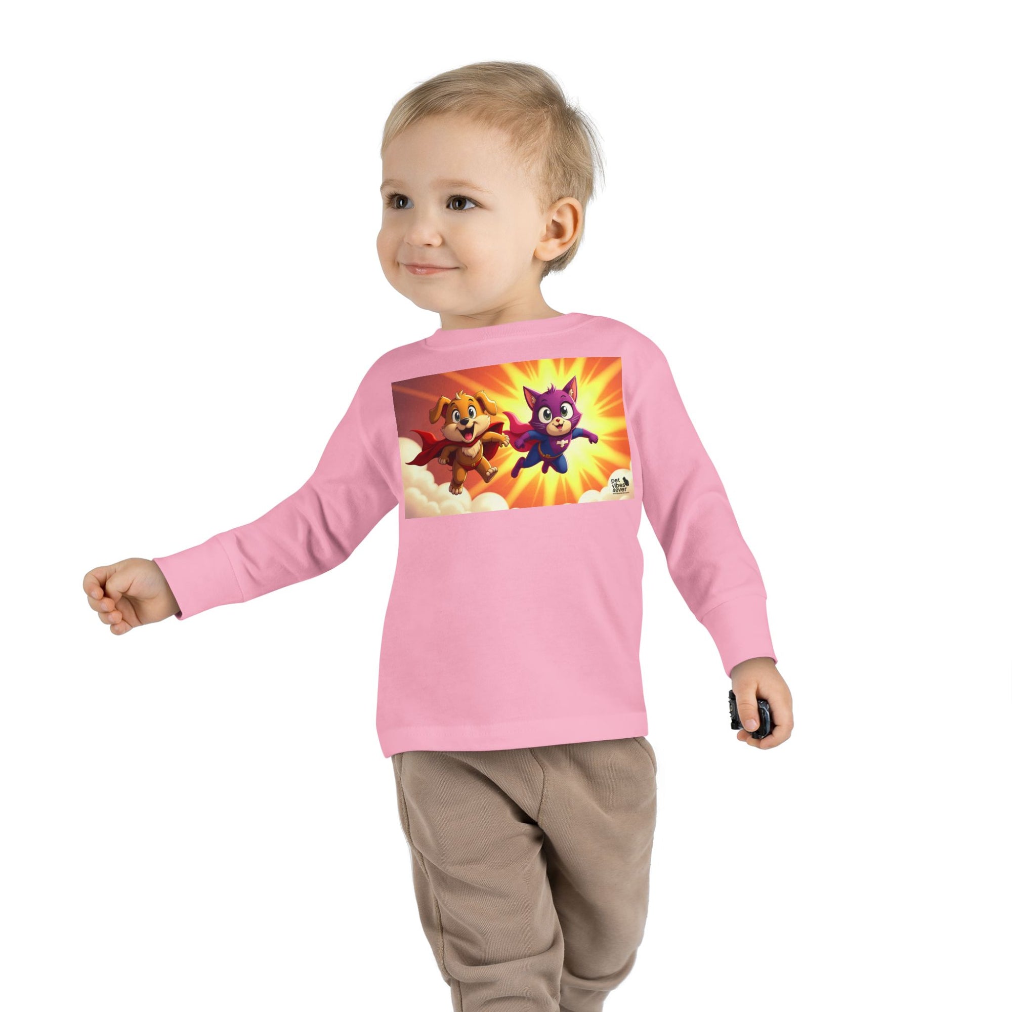 Toddler Superhero Long Sleeve Tee, Kids Shirt, Playtime Apparel, Gift for Toddlers, Fun Family Outing Clothing