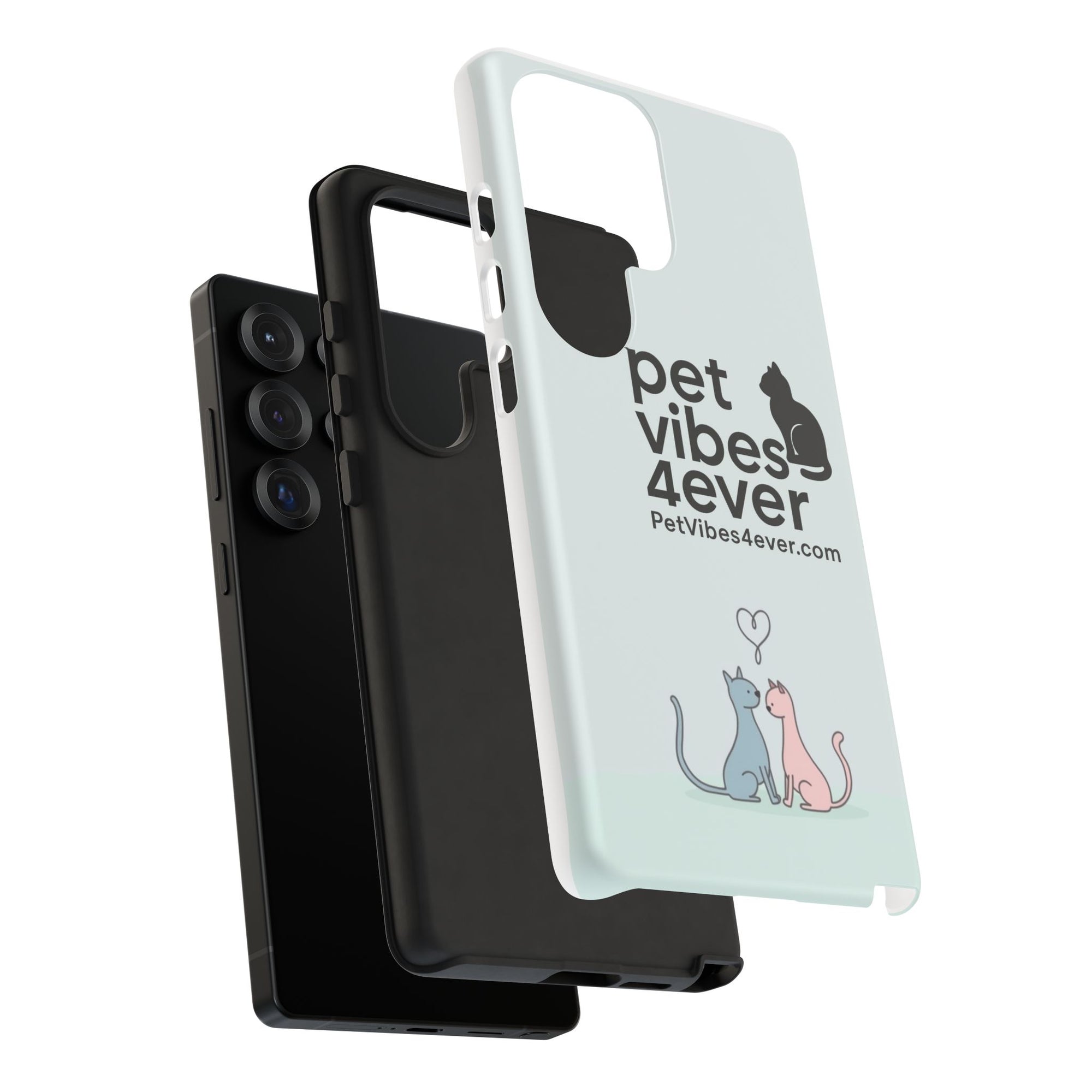 Cute Cat Phone Case, Colorful Tough Case for Pet Lovers, Cat-Themed Accessory, Gift for Animal Lovers, Mobile Phone Protection