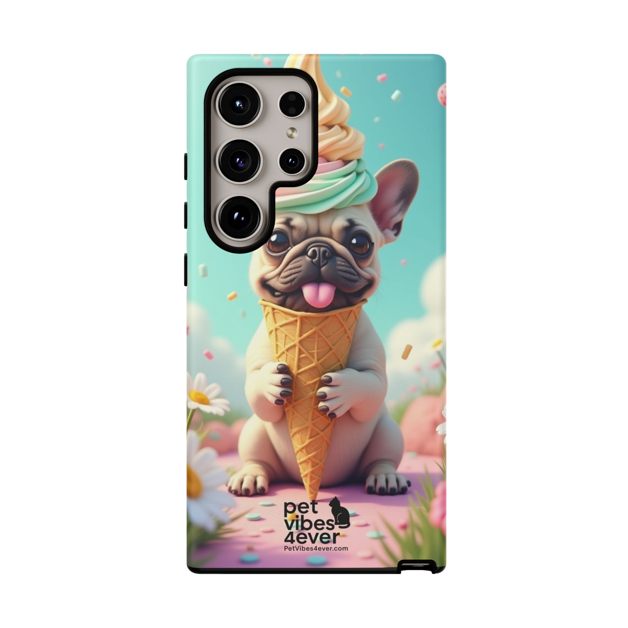 Cute Dog Phone Case, Pet Lover Gift, Tough iPhone/Android Cover, Dog Art, Fun Phone Accessory