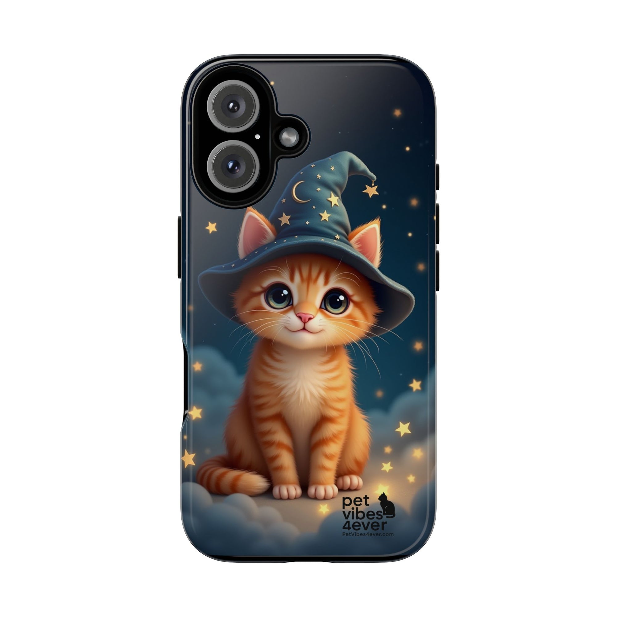 Cat-Themed Phone Case, Cute Cat Case, Pet Lover Gift, Kawaii Phone Accessory, Celestial Cat Design, Stylish Gadget Protector