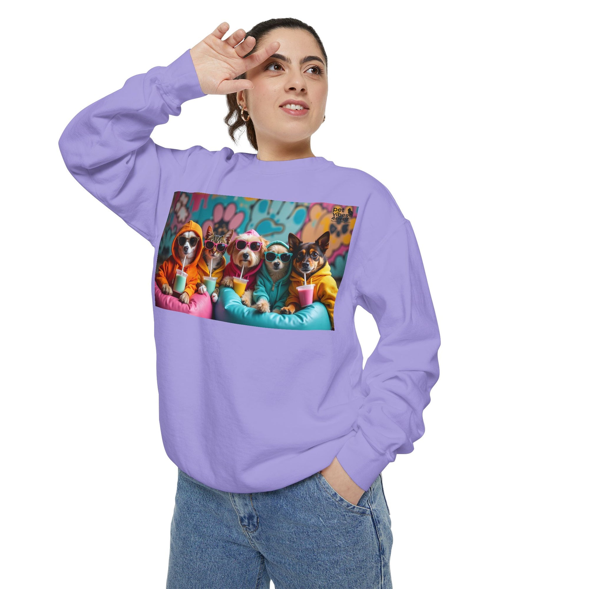 Colorful Dog Lovers Unisex Sweatshirt, Cozy Apparel for Pet Owners, Gift for Dog Lovers, Cute Animal Sweatshirt, Fun Casual Wear