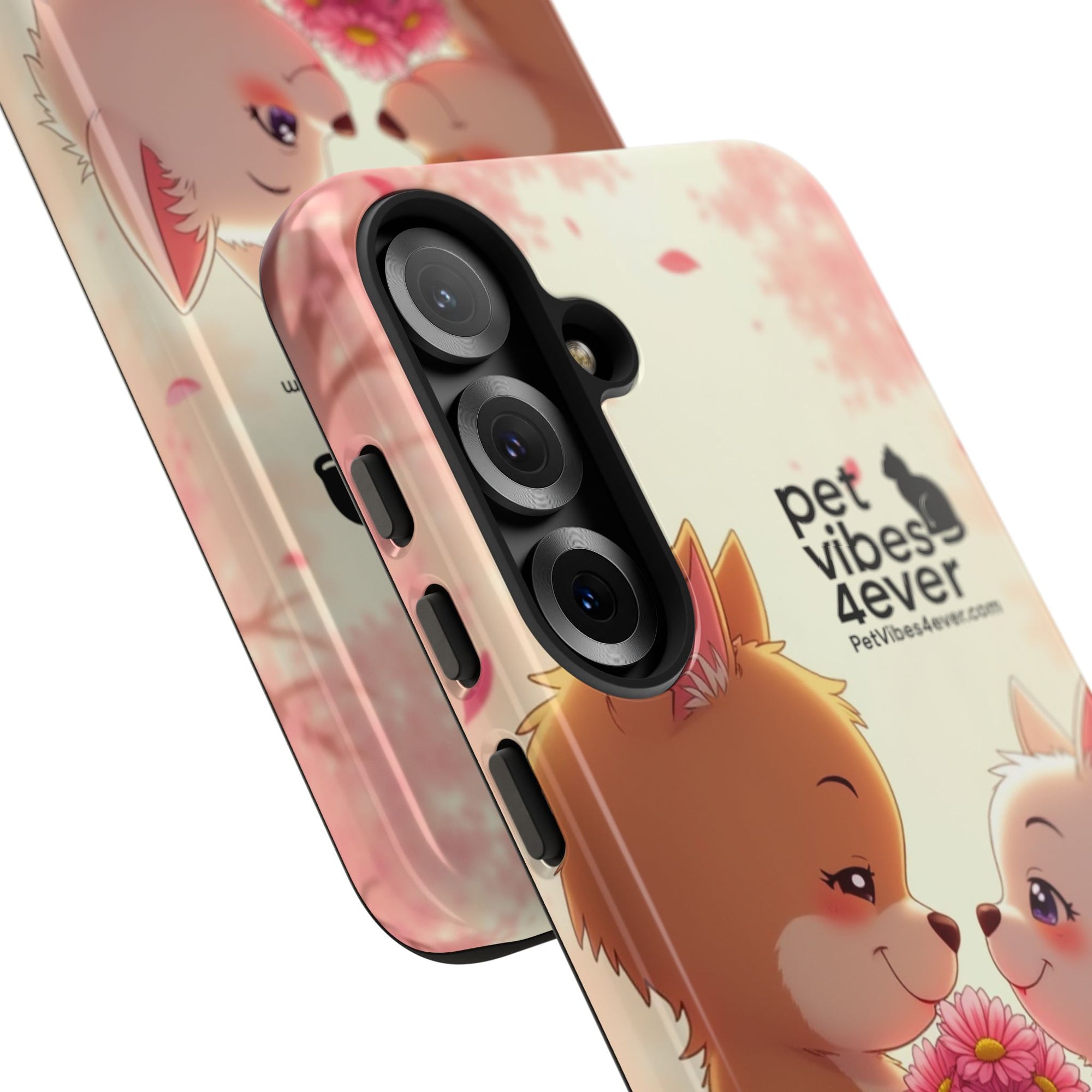 Cute Pet Themed Phone Case, Animal Lovers Gift, Valentine's Day, Cute Phone Cover, Pet Vibes Forever