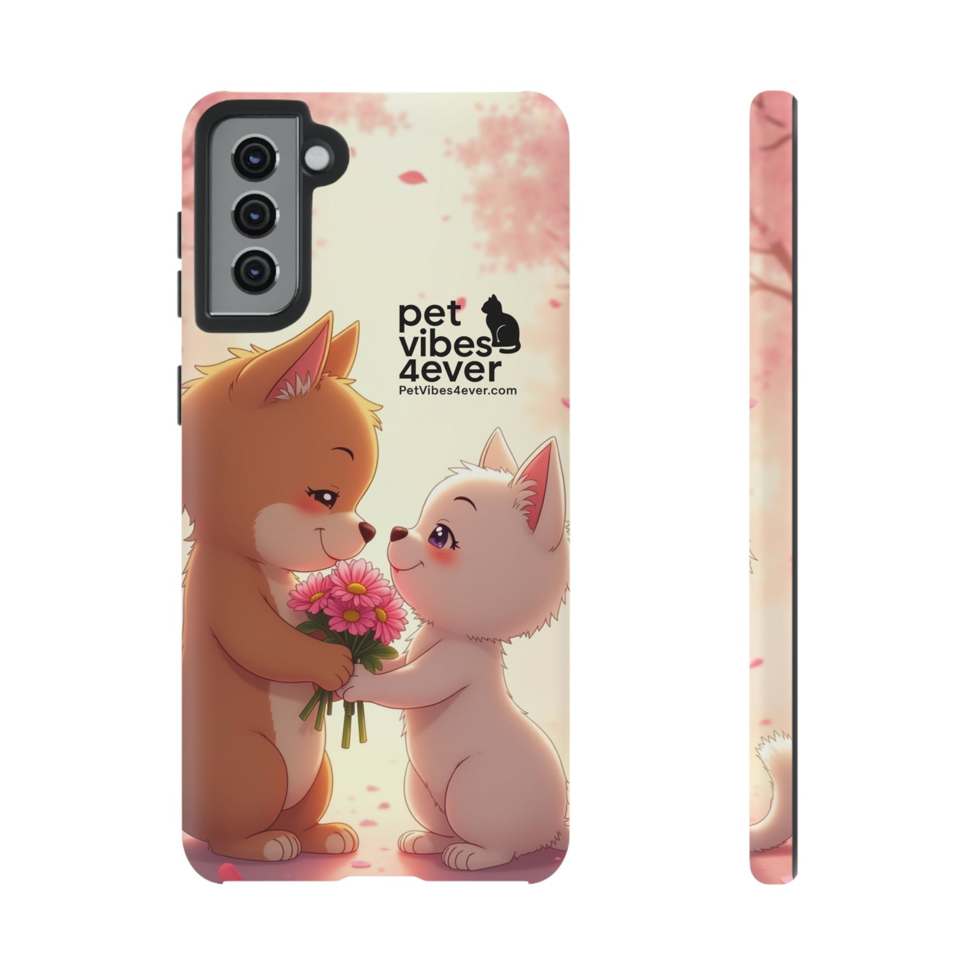 Cute Pet Themed Phone Case, Animal Lovers Gift, Valentine's Day, Cute Phone Cover, Pet Vibes Forever