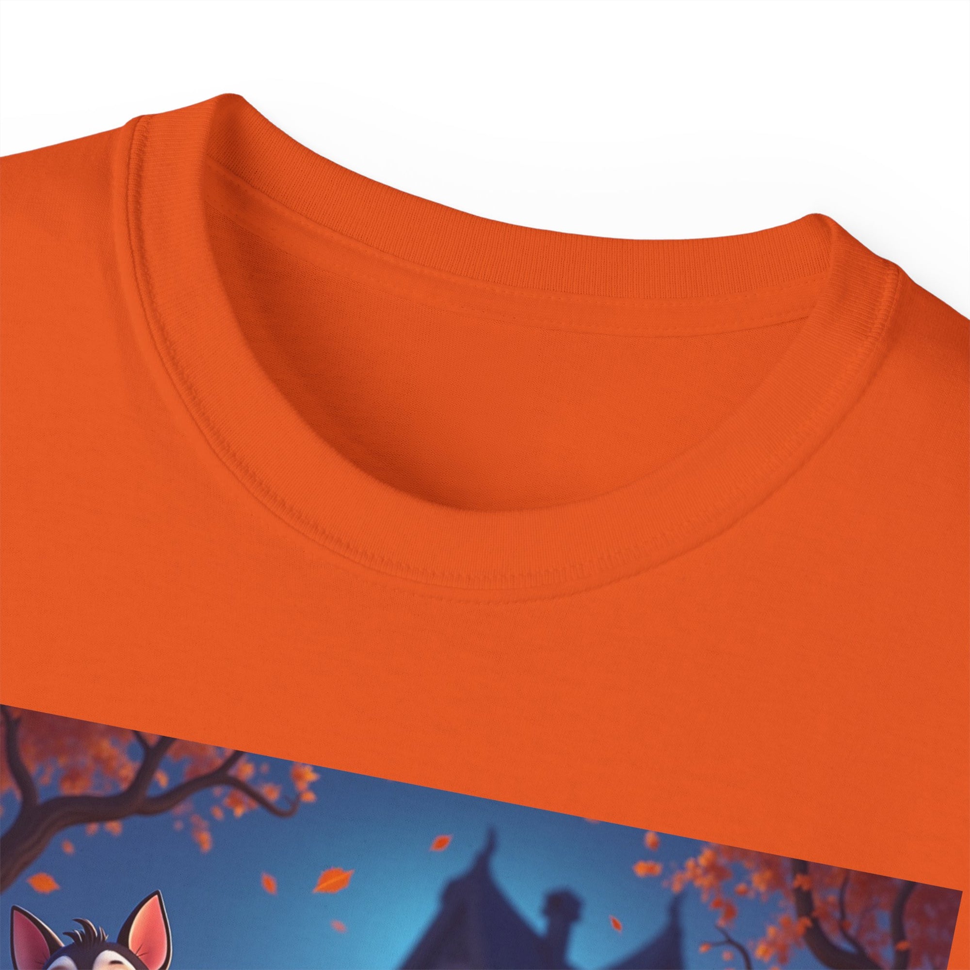 Whimsical Halloween Animal Tee, Unisex Cotton Shirt, Cute Graphic Tee, Fall Festival Apparel, Spooky Season Gift