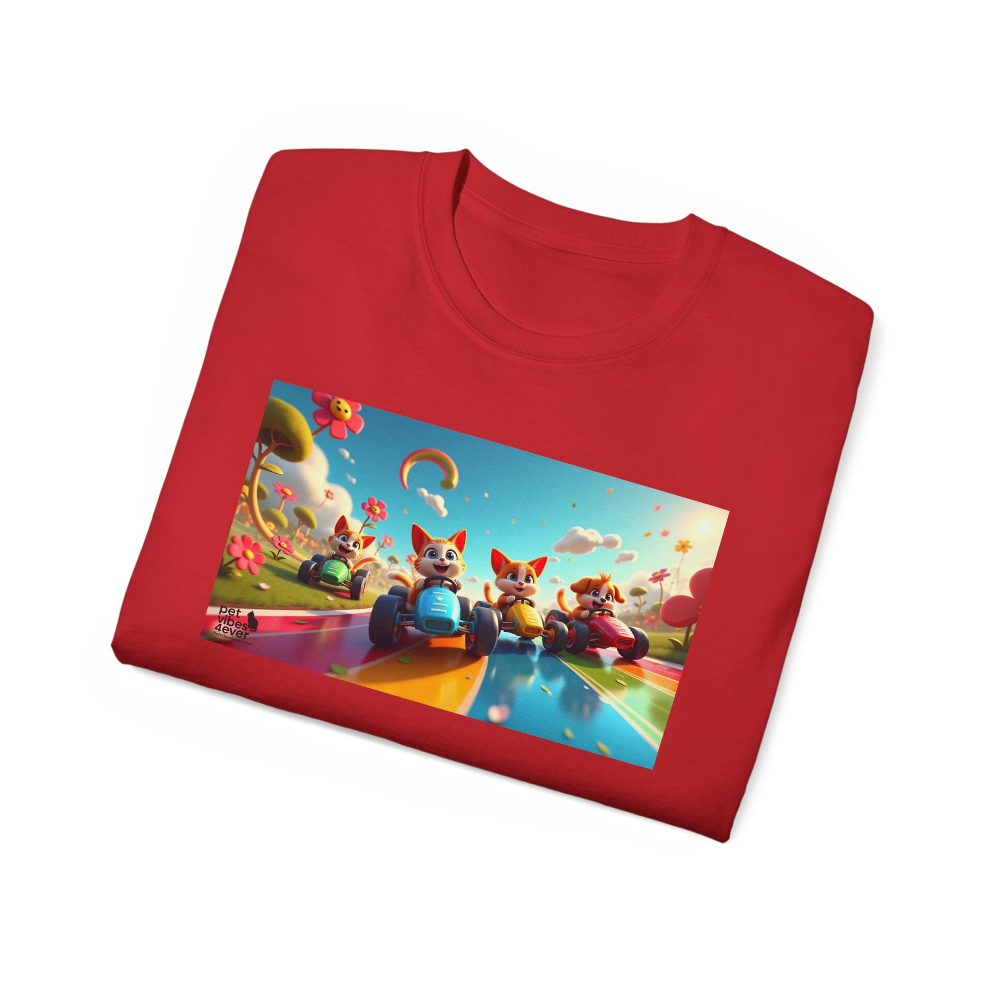 Colorful Fantasy Art Tee, Unisex Tee, Graphic T-Shirt, Fun Gift, Casual Wear, Summer Style, Festival Fashion