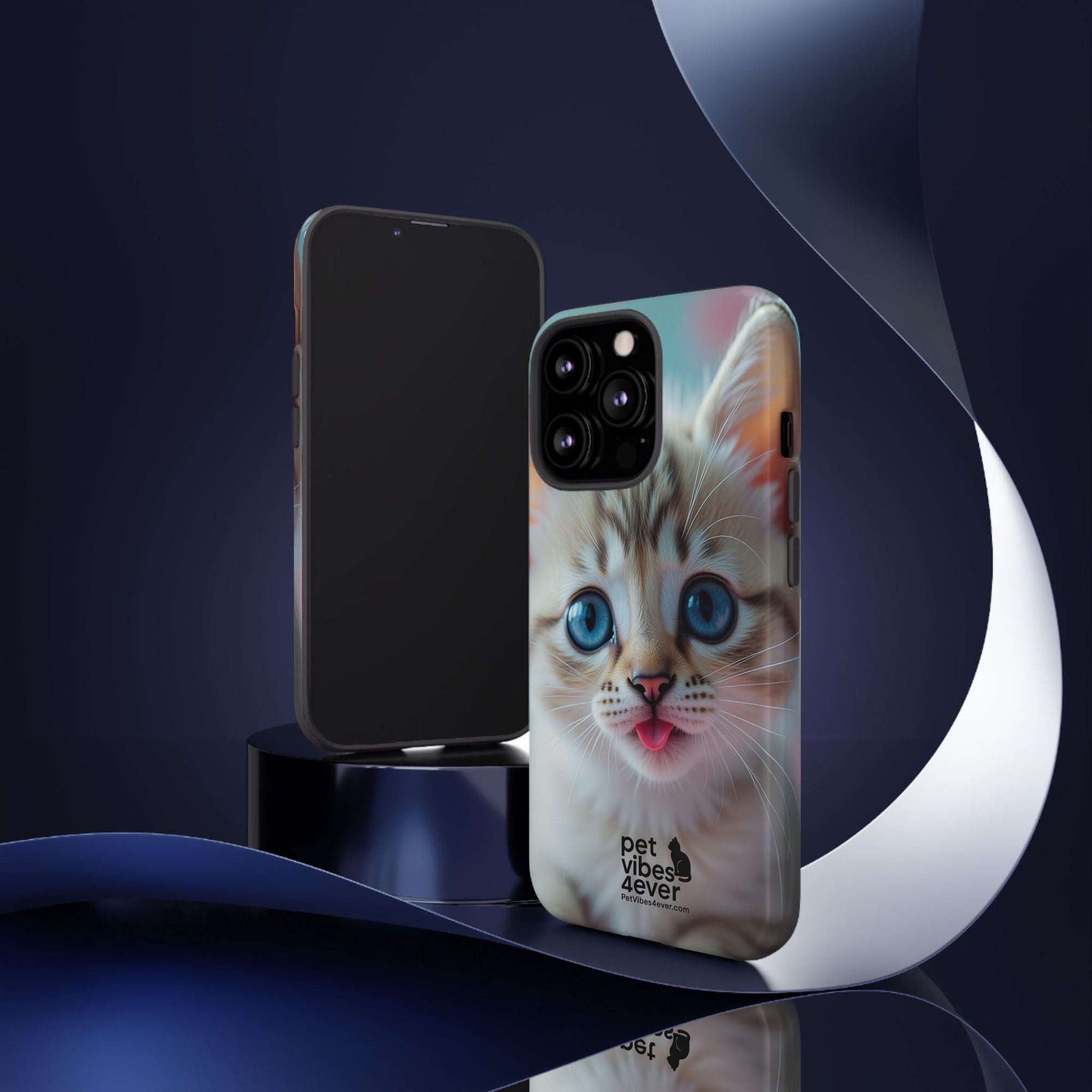 Cute Cat Phone Case, Pet Lover Gift, Unique Phone Cover, Animal Design Accessory, Fun Pet Vibes, Kitty Protection Shell