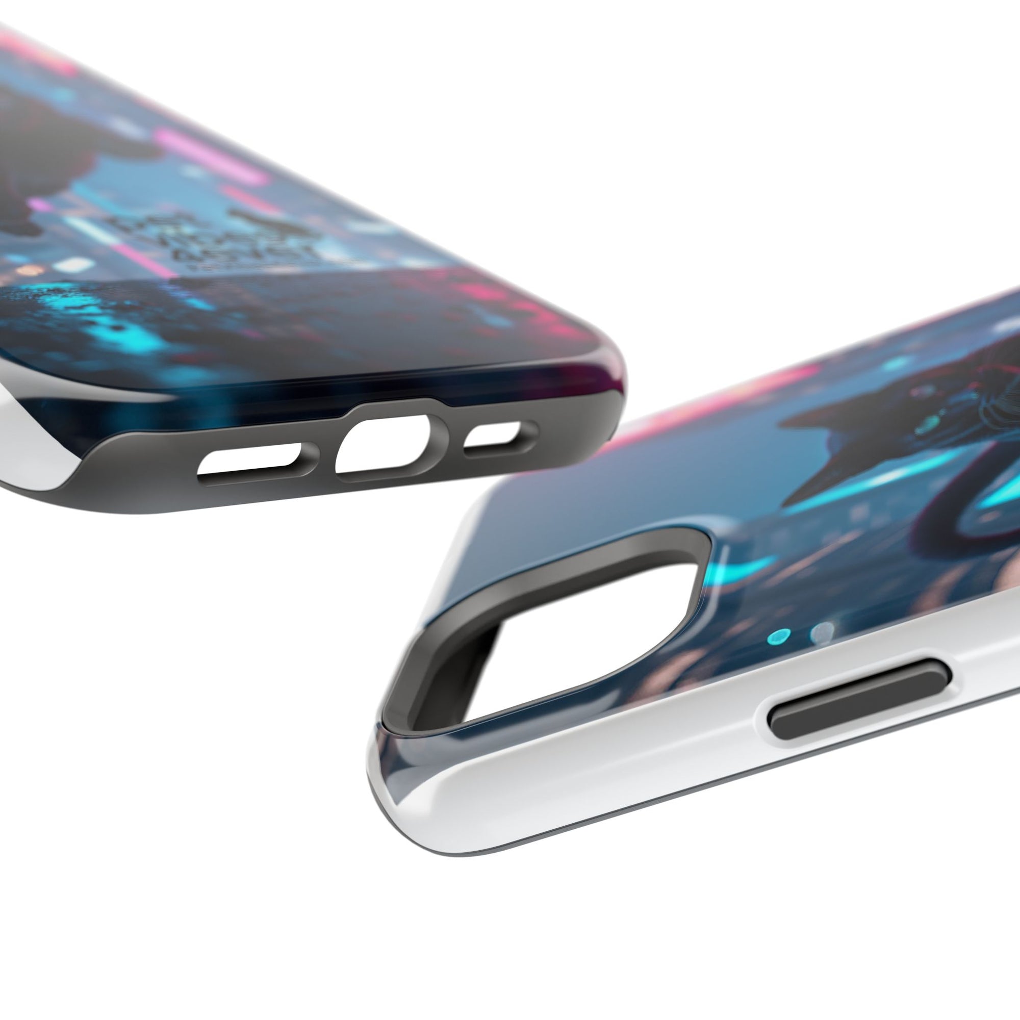 Cat-Themed Phone Case with Pet Vibes Design, Impact-Resistant Phone Case, Gift for Cat Lovers, Cute Pet Merchandise, Stylish Phone Accessory