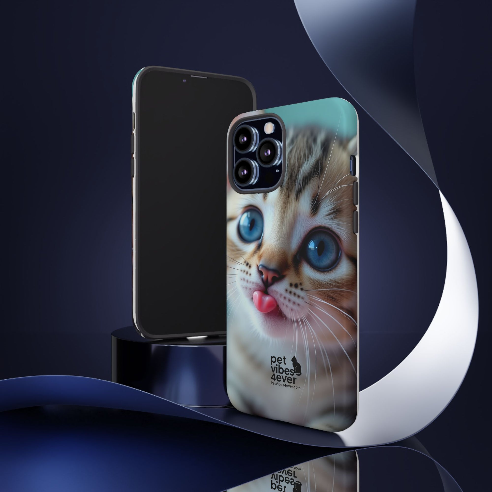 Cute Cat Phone Case, Pet Lover Gift, Funny Animal Protector, Cute Tech Accessories, Cat Mom Gift