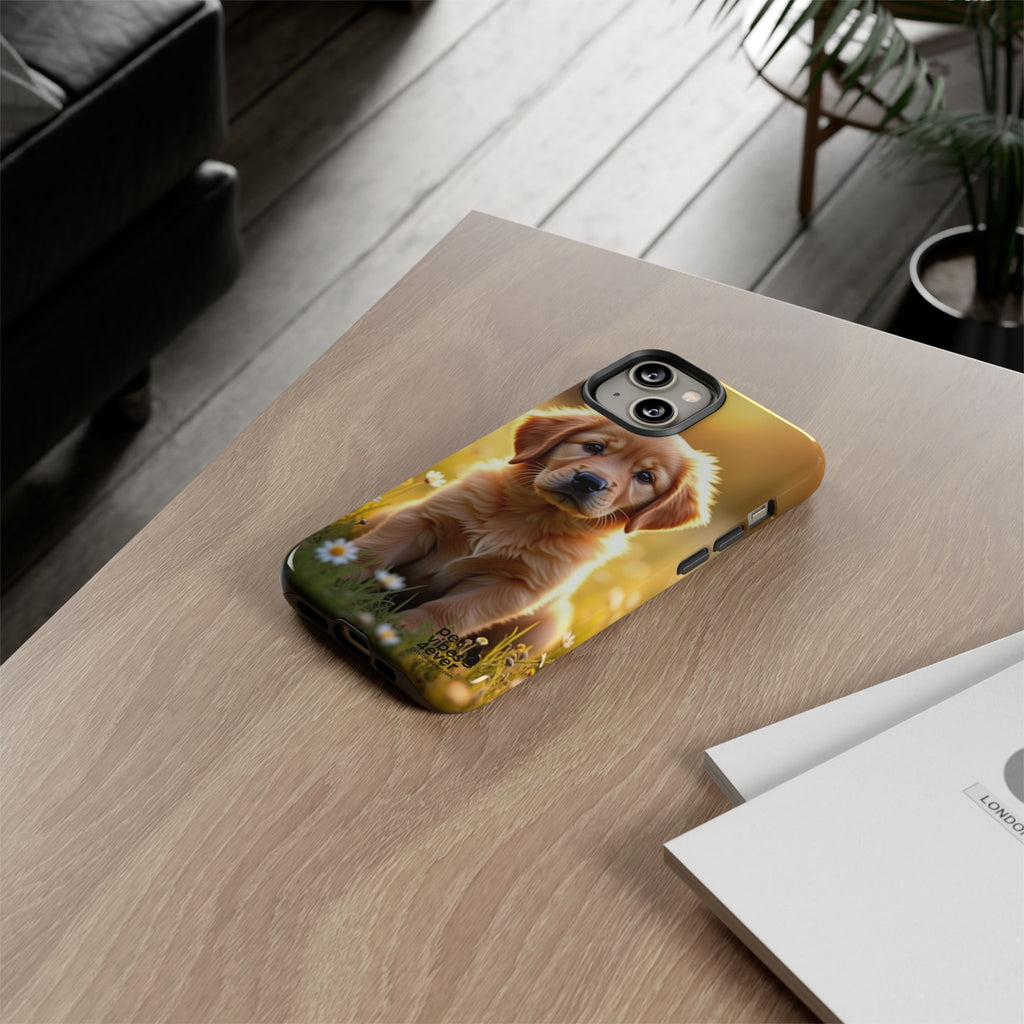 Golden Retriever Phone Case, Cute Dog Phone Cover, Pet Lover Gift, Tough Phone Cases, Puppy Design Mobile Protector