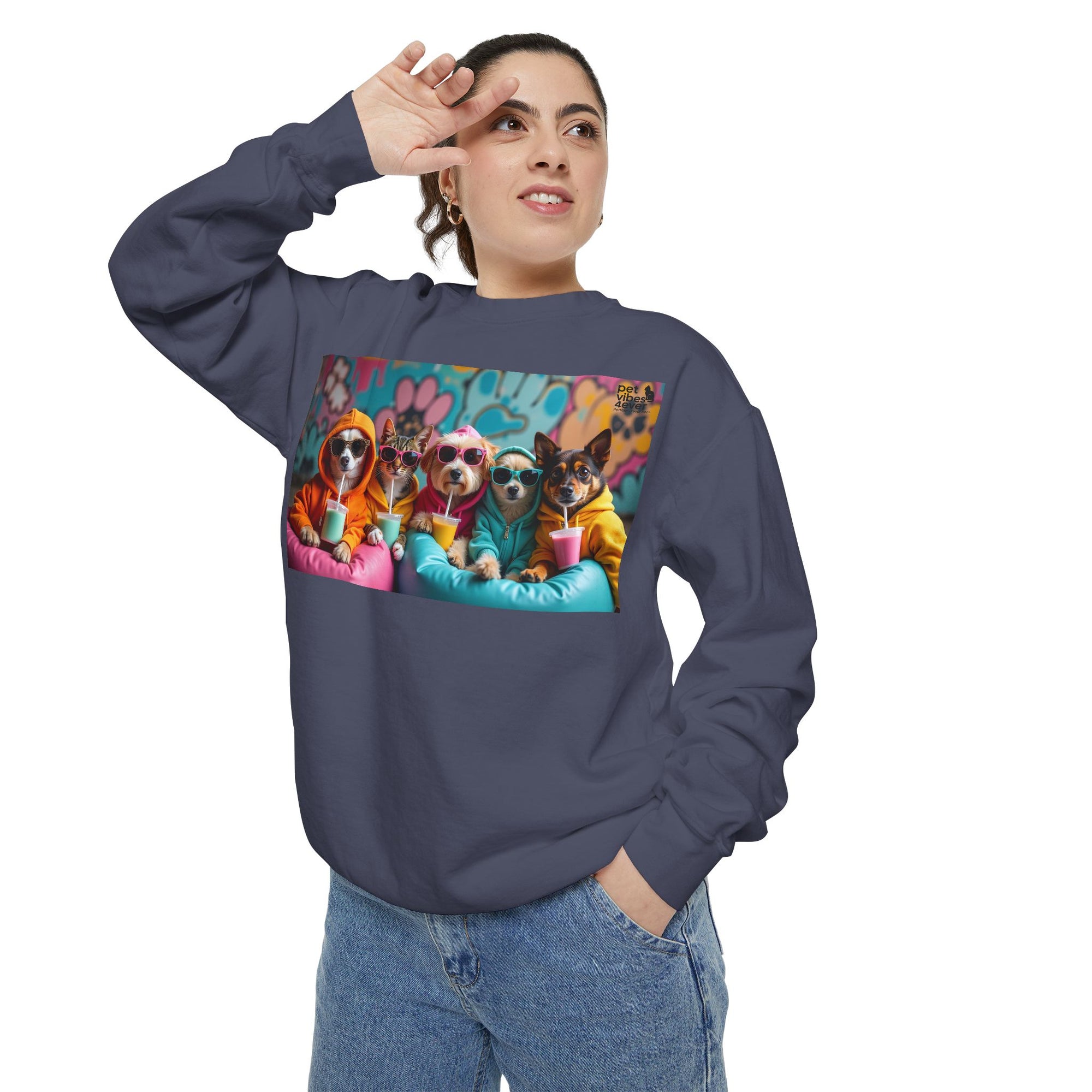 Colorful Dog Lovers Unisex Sweatshirt, Cozy Apparel for Pet Owners, Gift for Dog Lovers, Cute Animal Sweatshirt, Fun Casual Wear