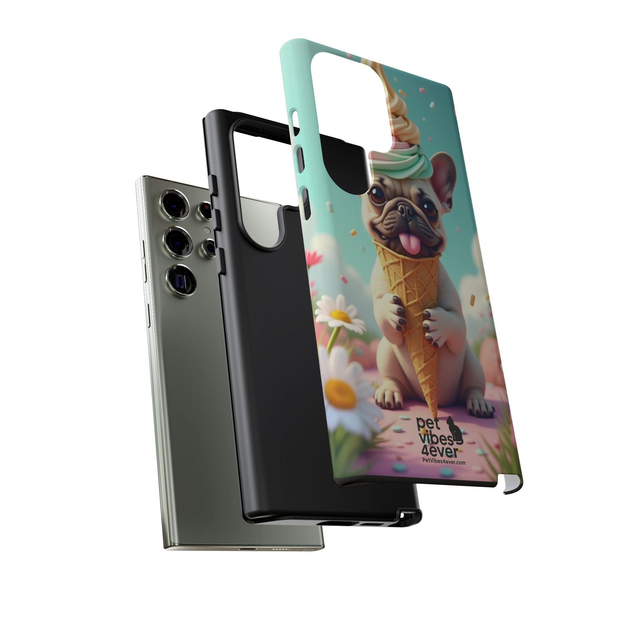 Cute Dog Phone Case, Pet Lover Gift, Tough iPhone/Android Cover, Dog Art, Fun Phone Accessory