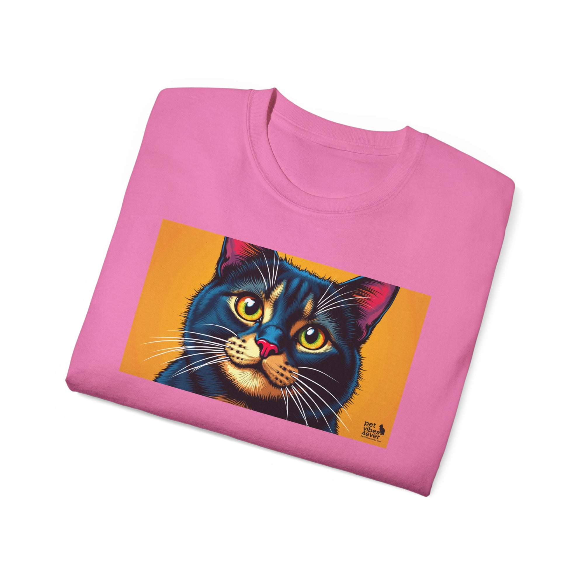 Whimsical Cat Art Tee, Funny Cat Lover Shirt, Gift for Cat Owners, Unique Pet Theme Apparel, Cozy Everyday Wear, Birthday Gift