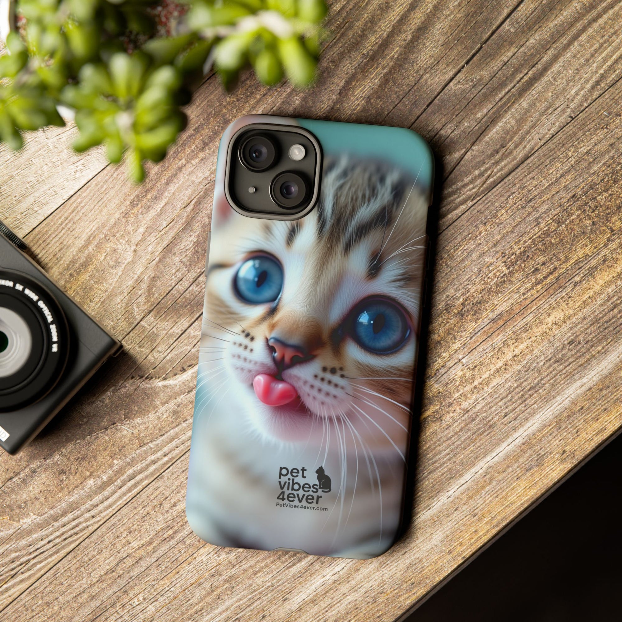 Cute Cat Phone Case, Pet Lover Gift, Funny Animal Protector, Cute Tech Accessories, Cat Mom Gift