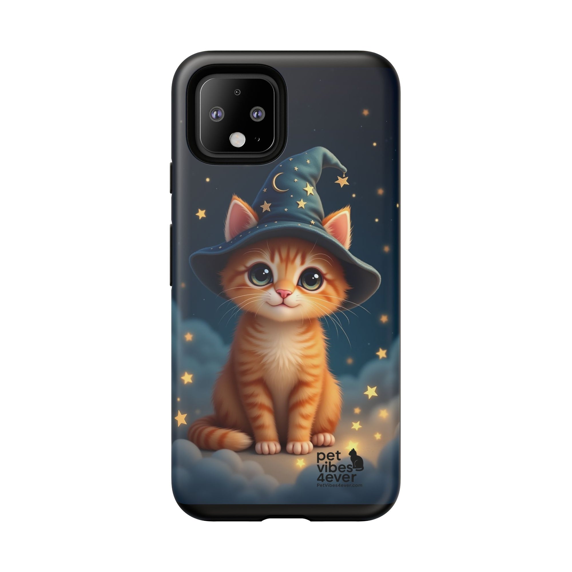 Cat-Themed Phone Case, Cute Cat Case, Pet Lover Gift, Kawaii Phone Accessory, Celestial Cat Design, Stylish Gadget Protector