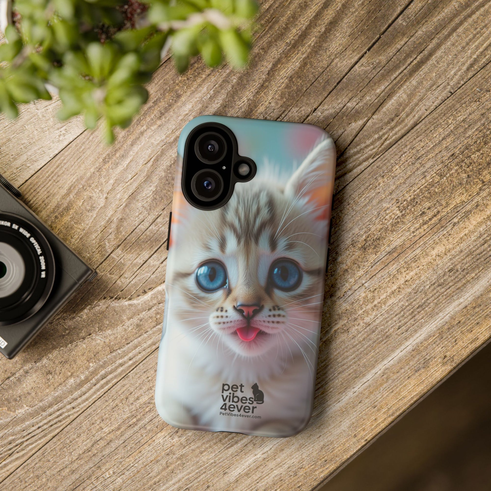 Cute Cat Phone Case, Pet Lover Gift, Unique Phone Cover, Animal Design Accessory, Fun Pet Vibes, Kitty Protection Shell