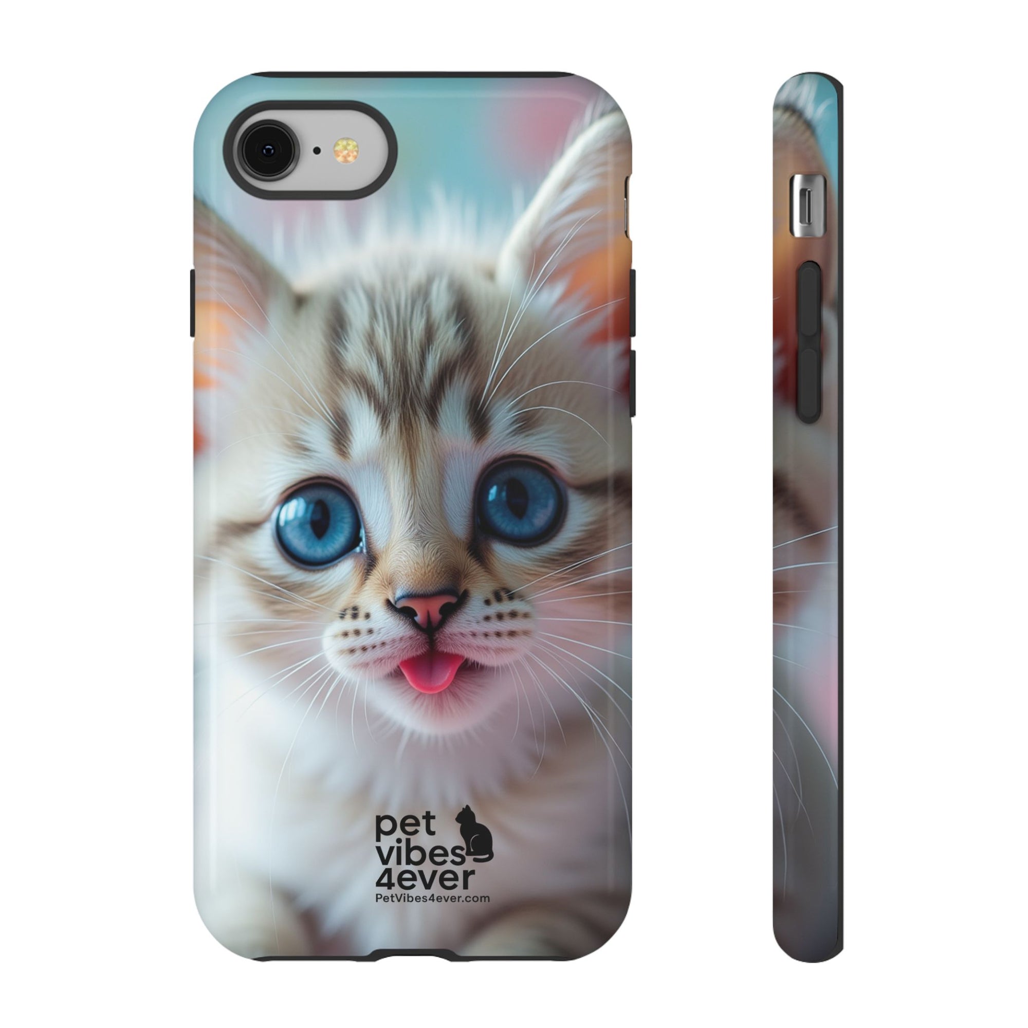 Cute Cat Phone Case, Pet Lover Gift, Unique Phone Cover, Animal Design Accessory, Fun Pet Vibes, Kitty Protection Shell