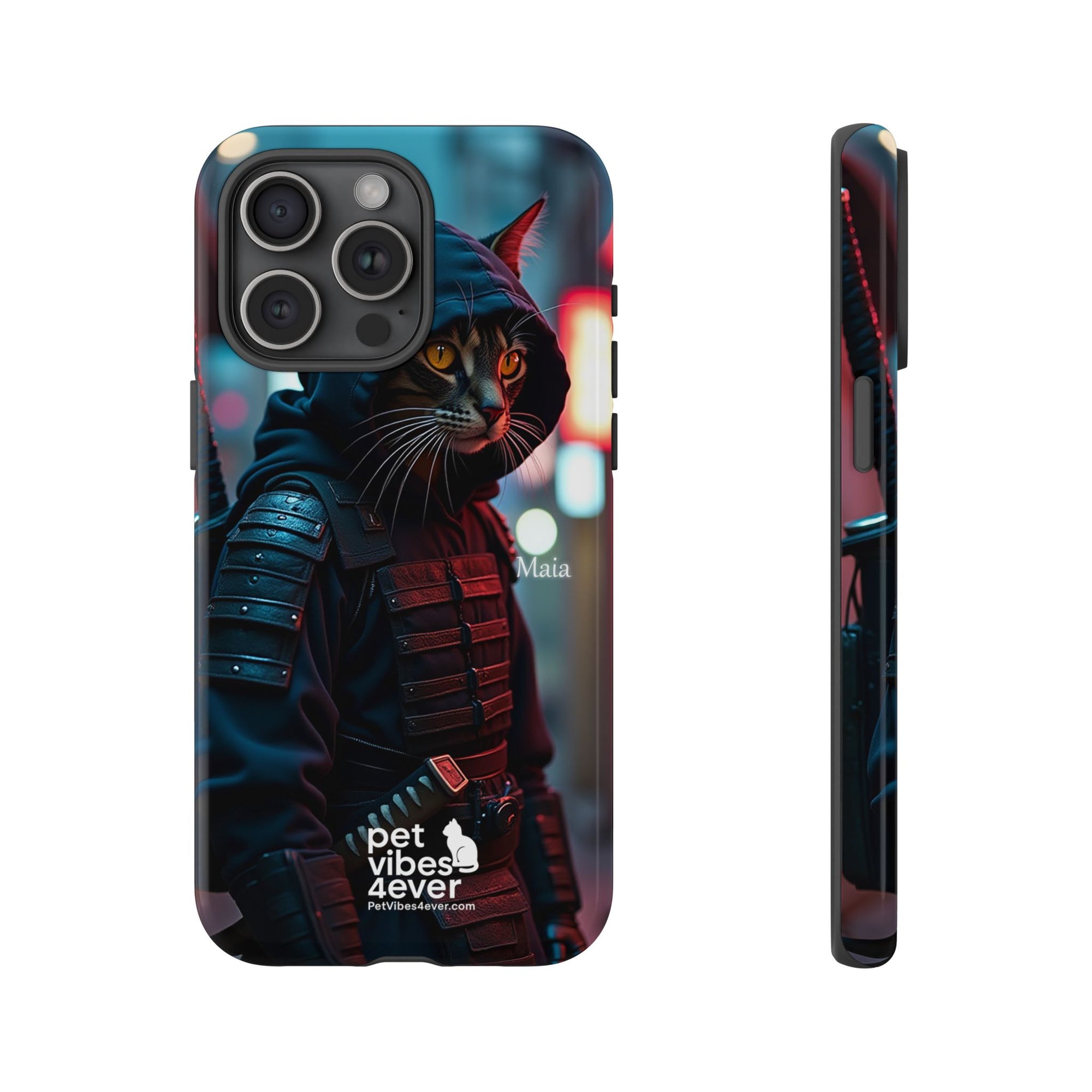 Tough Cases: Cool Cat Phone Case with 'Pet Vibes 4ever', Perfect for Cat Lovers, Unique Gift for Pet Enthusiasts, Fun Phone Accessory, [...]