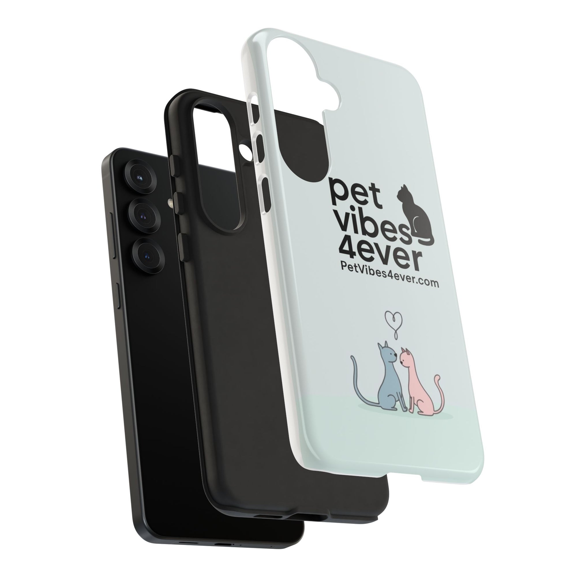 Cute Cat Phone Case, Colorful Tough Case for Pet Lovers, Cat-Themed Accessory, Gift for Animal Lovers, Mobile Phone Protection