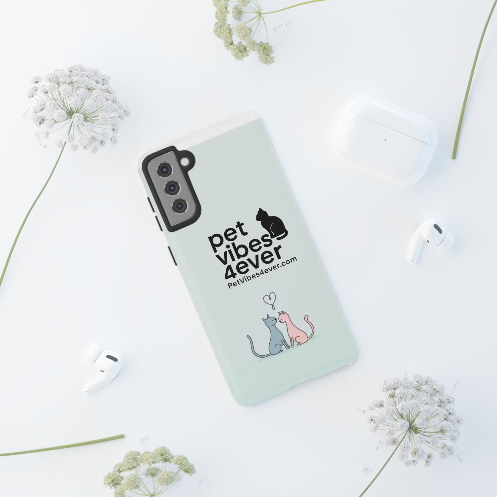 Cute Cat Phone Case, Colorful Tough Case for Pet Lovers, Cat-Themed Accessory, Gift for Animal Lovers, Mobile Phone Protection